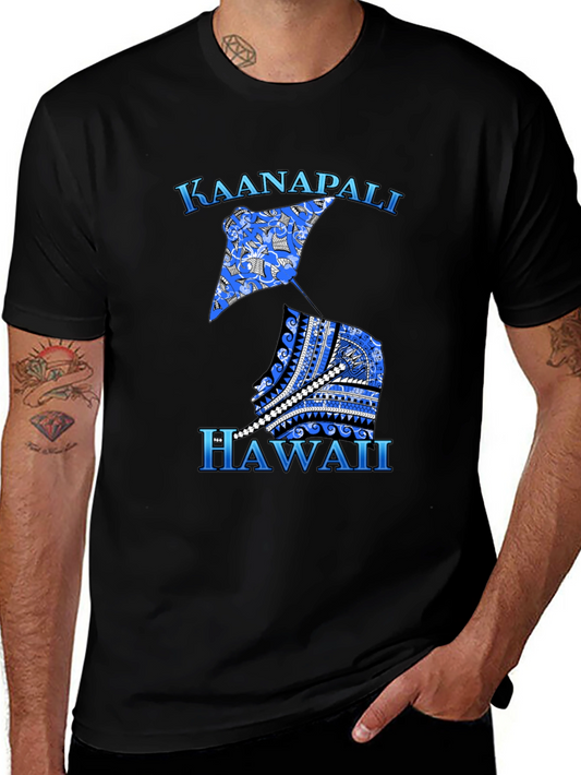 Kaanapali Hawaii Stingray Graphic T-Shirt