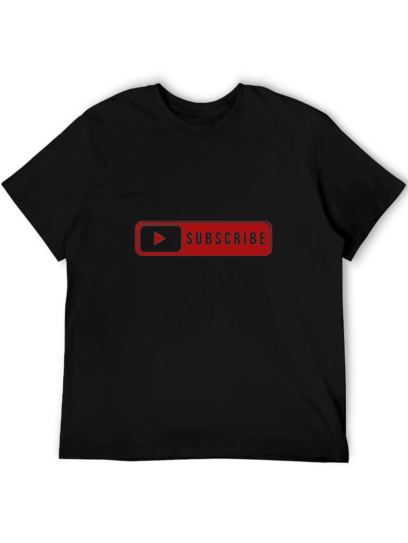 Subscribe Graphic Tee - Black Cotton T-Shirt