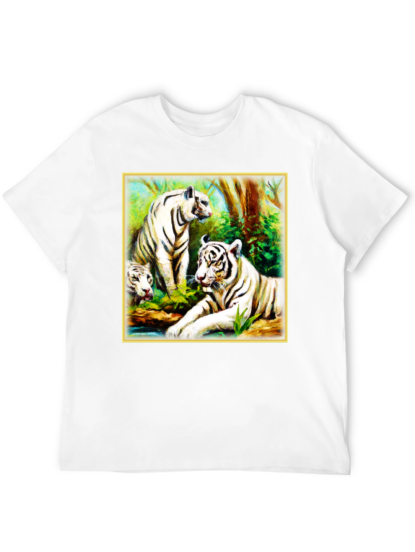 White Tiger Family T-Shirt