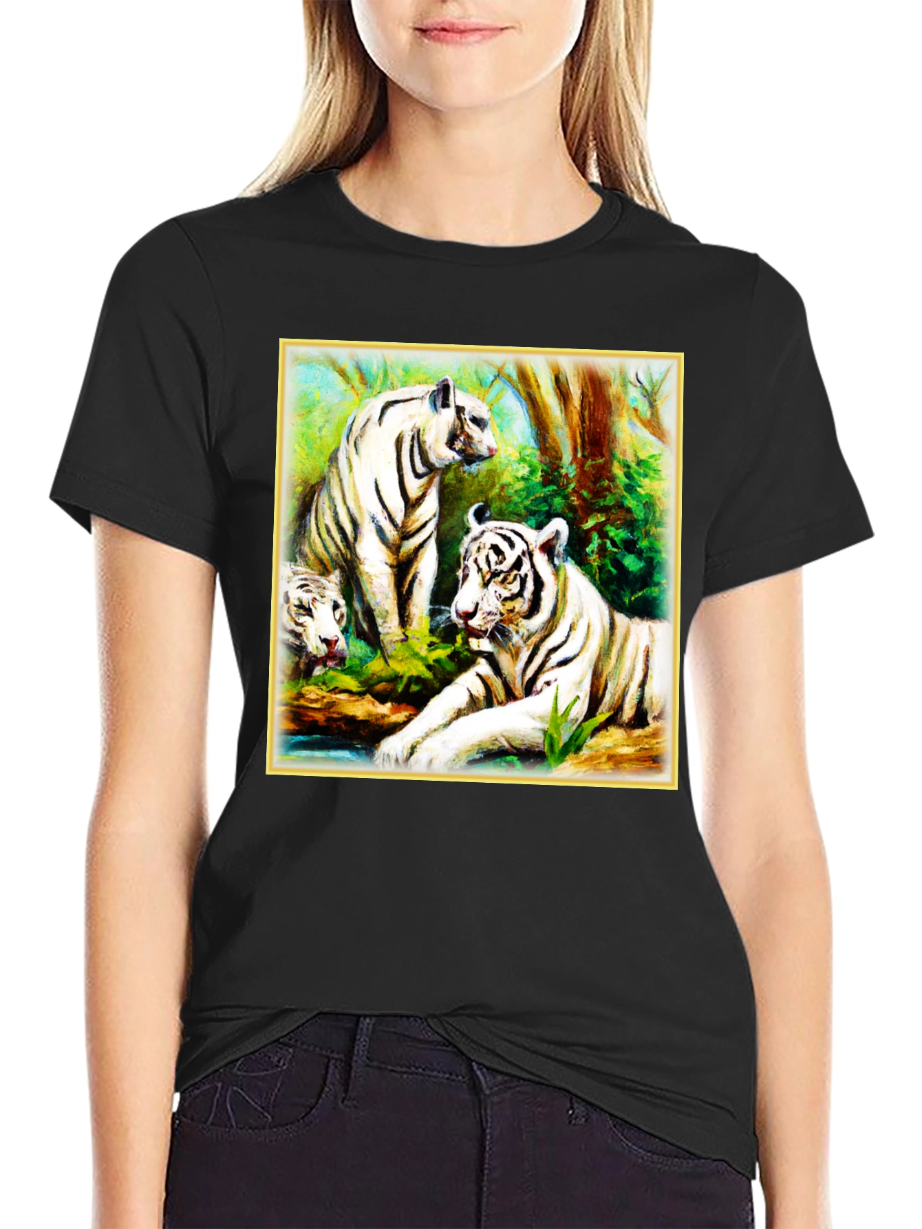 White Tiger Family T-Shirt
