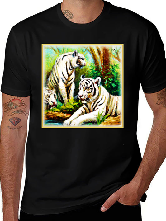 White Tiger Family T-Shirt