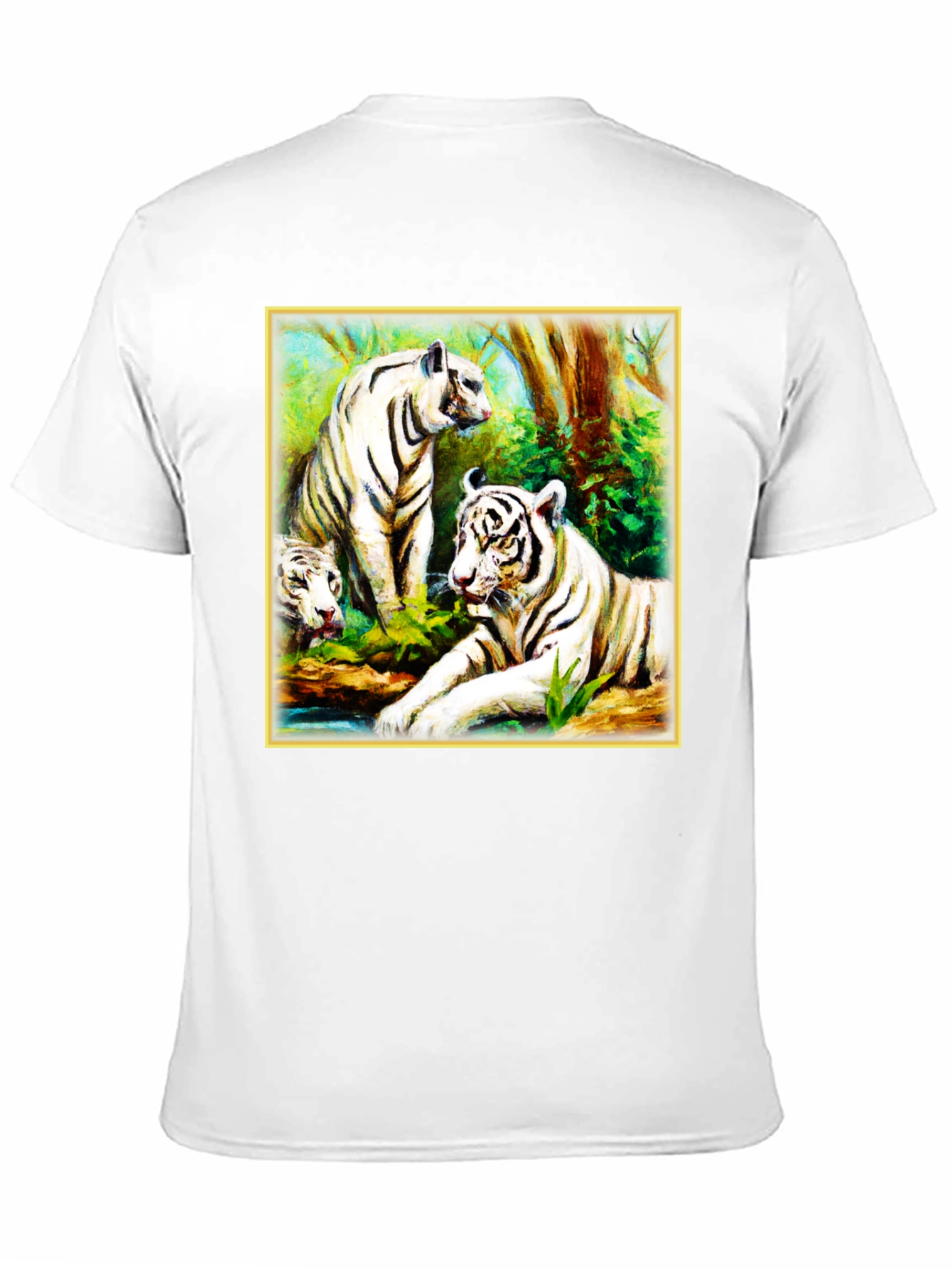 White Tiger Family T-Shirt