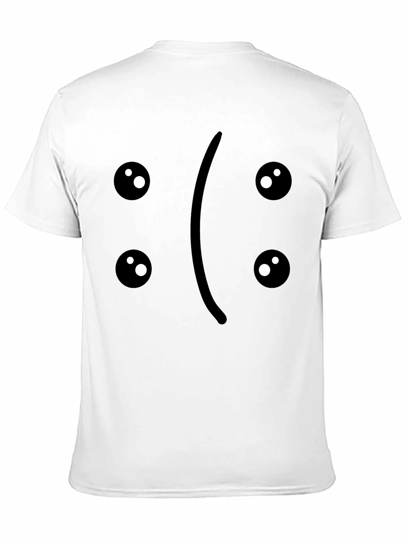 Sad Face Graphic Tee - Unisex Black T-Shirt