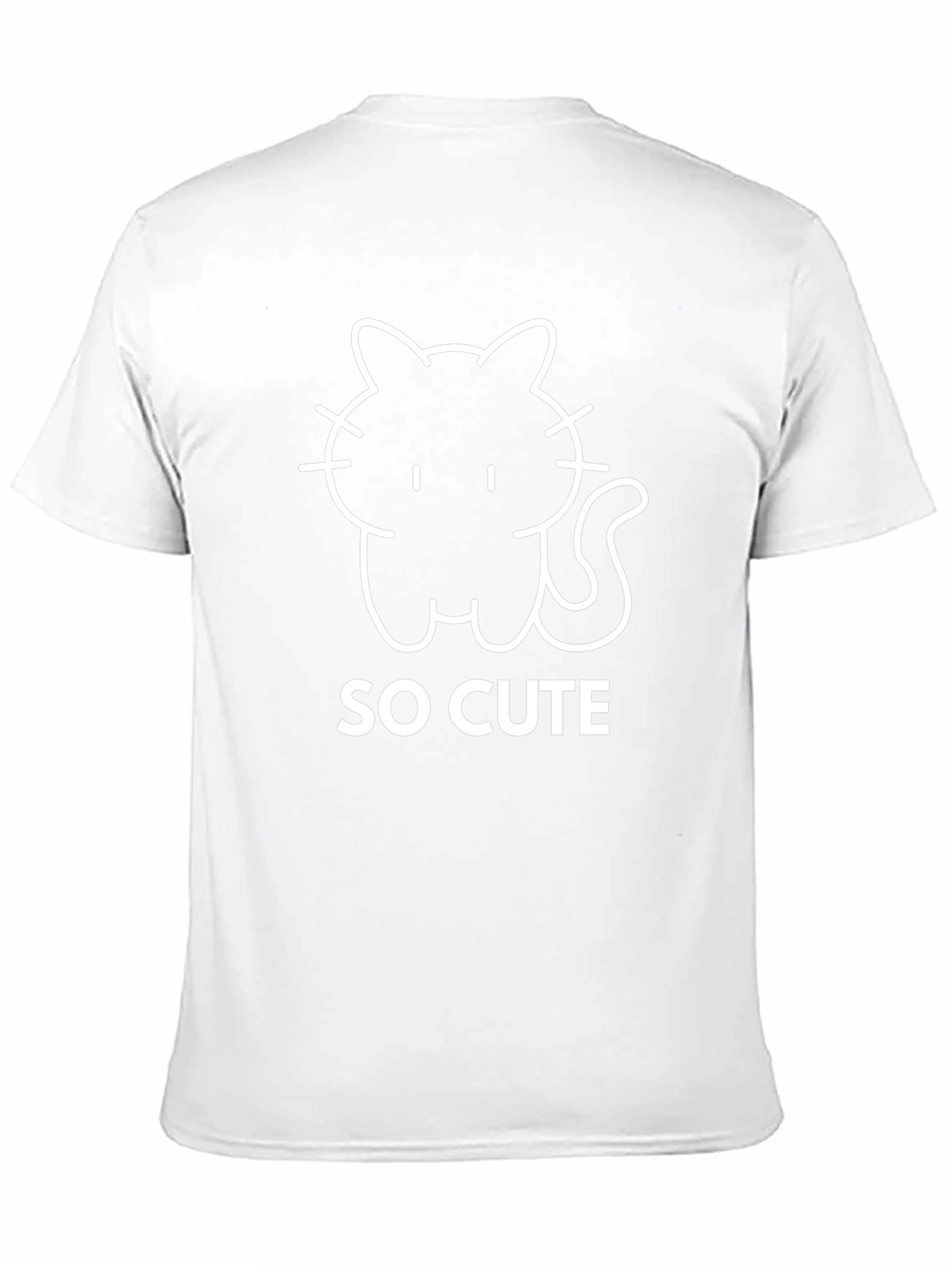 So Cute Cat Graphic Tee - Black T-Shirt