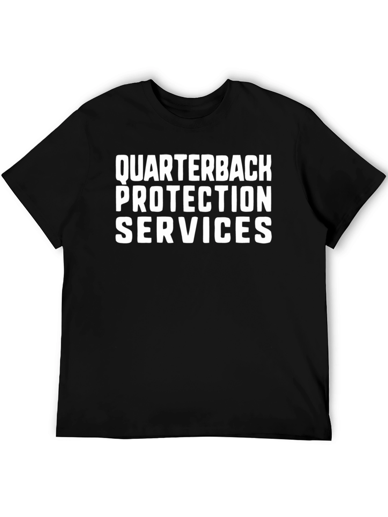 Quarterback Protection Services Black T-Shirt