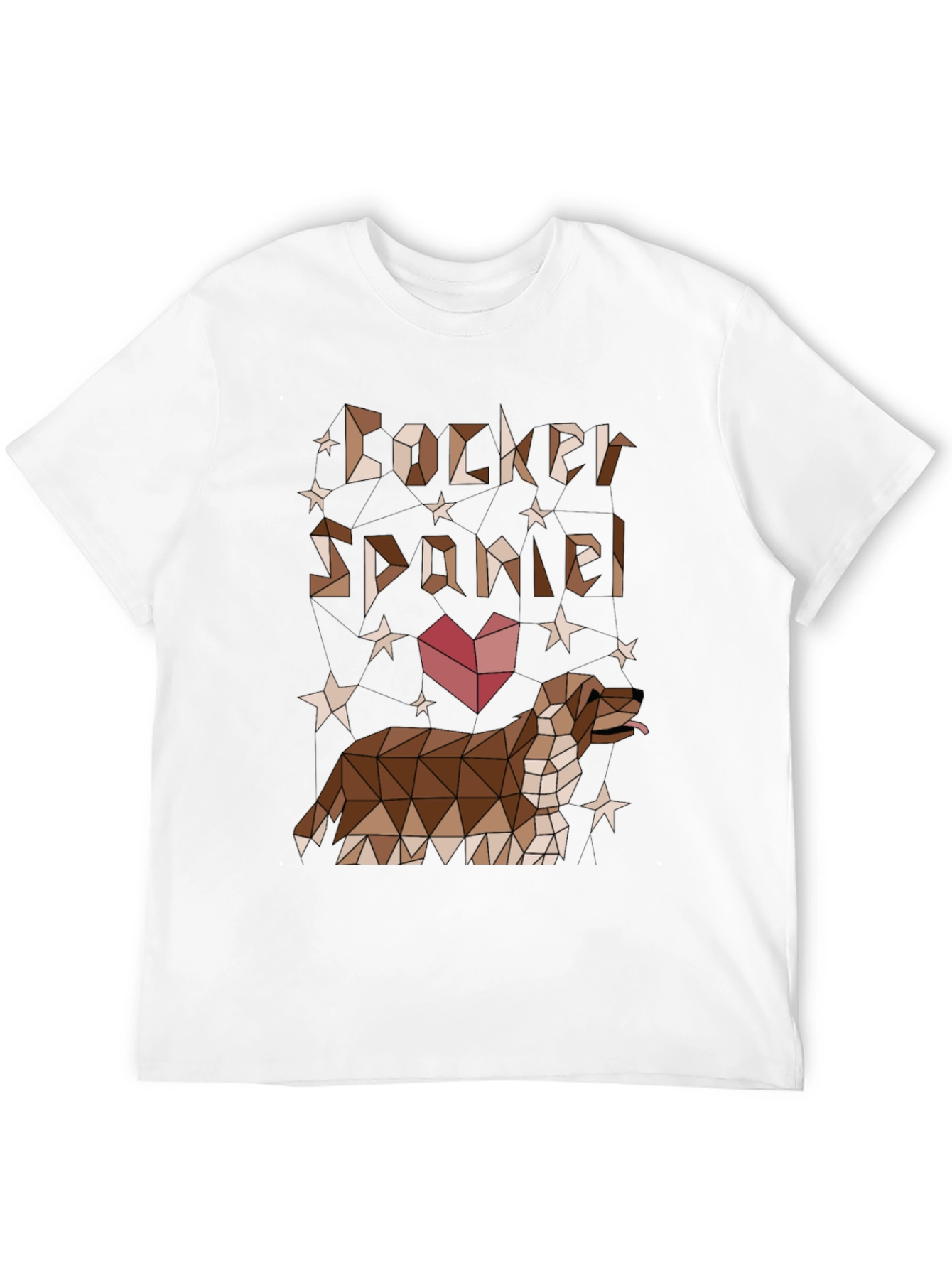 Geometric Cocker Spaniel T-Shirt