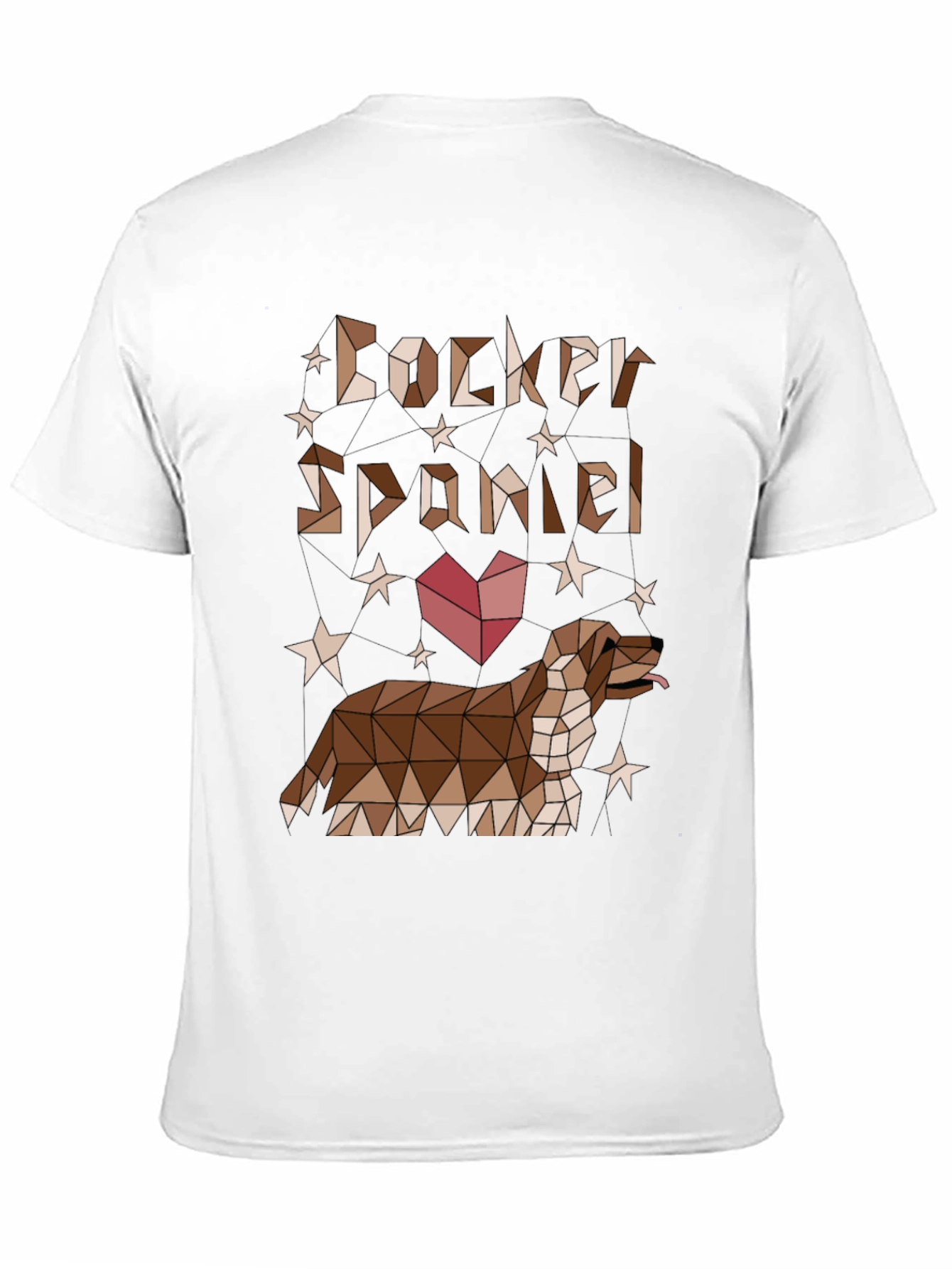 Geometric Cocker Spaniel T-Shirt