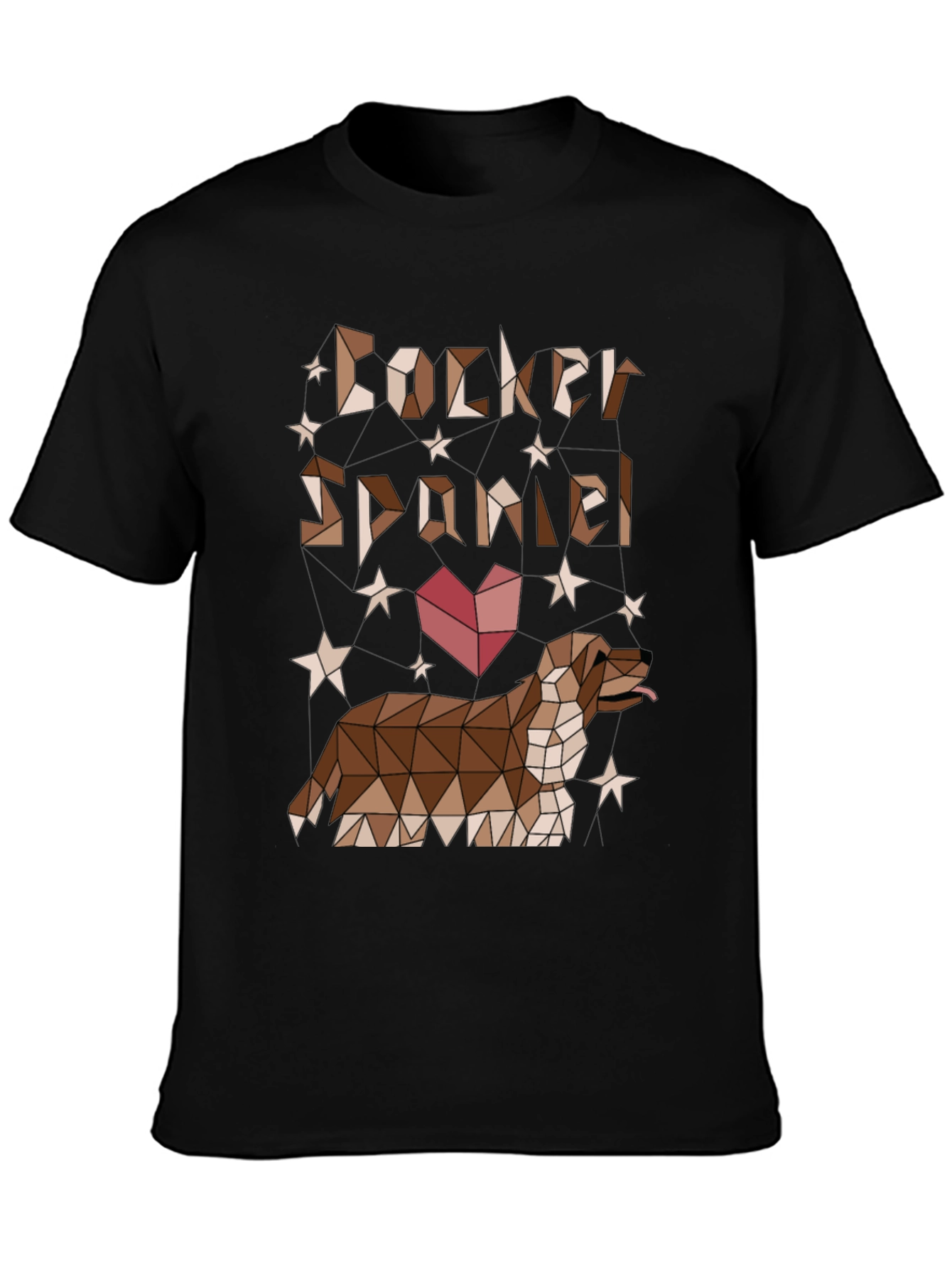 Geometric Cocker Spaniel T-Shirt