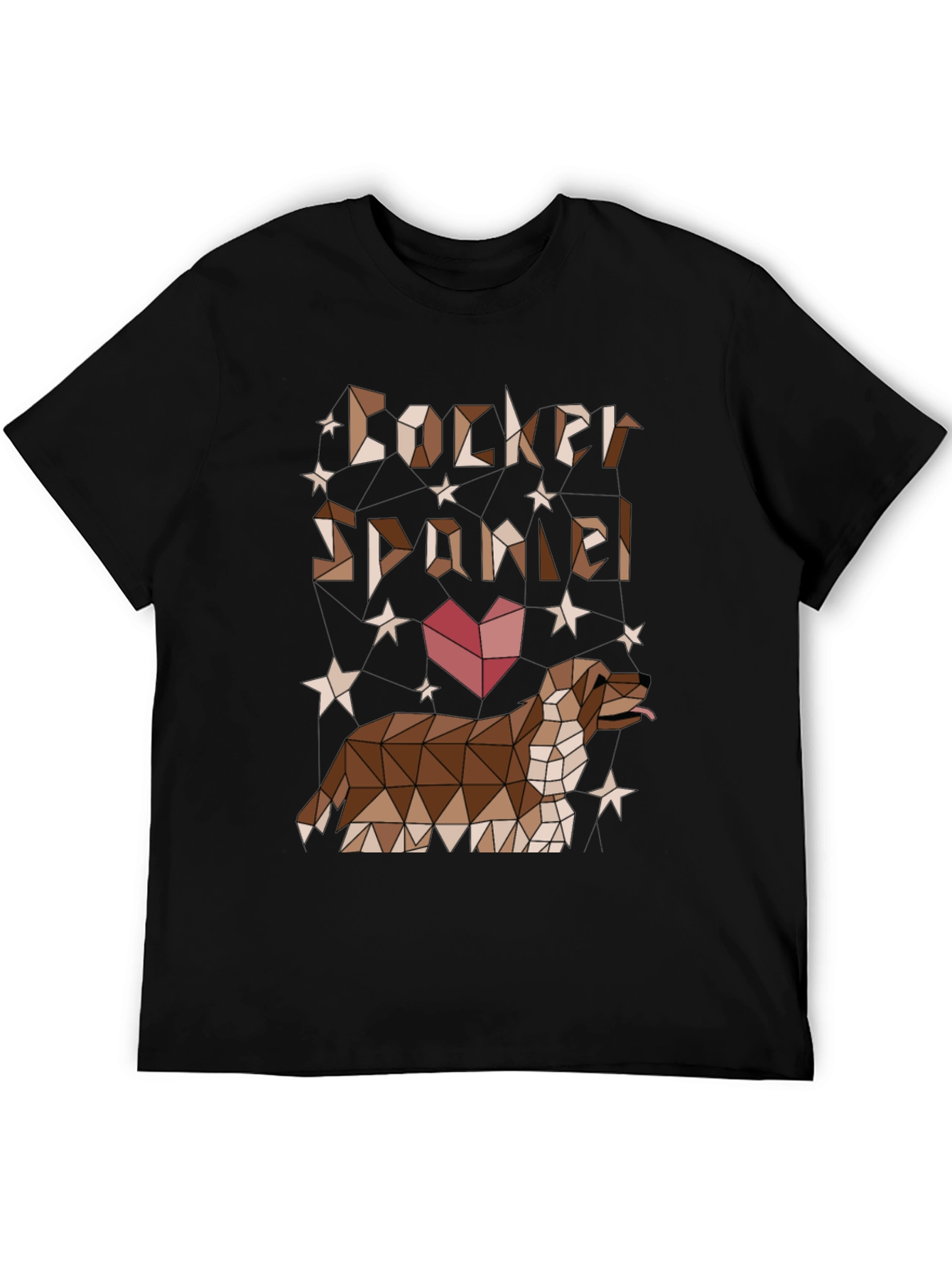 Geometric Cocker Spaniel T-Shirt