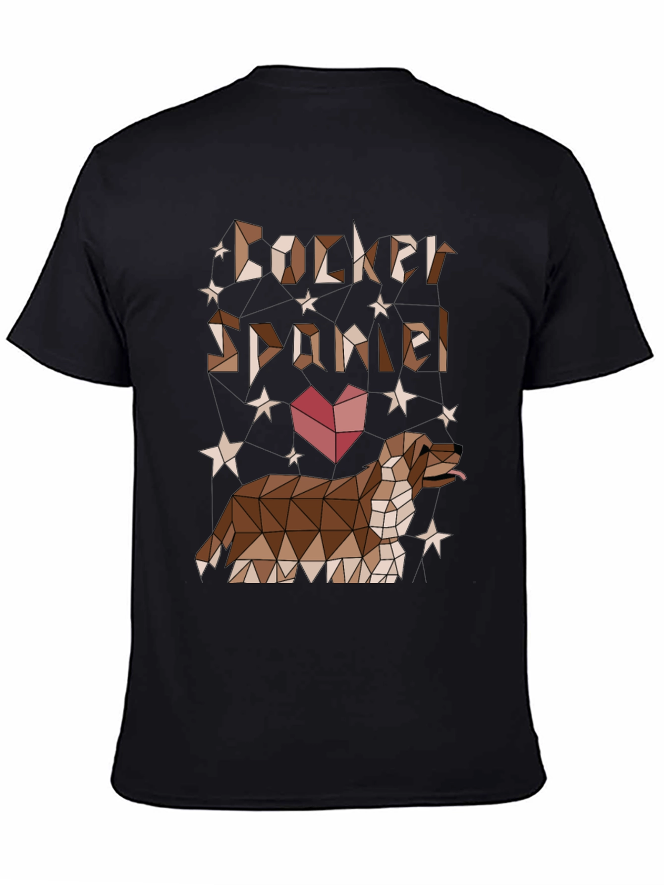 Geometric Cocker Spaniel T-Shirt