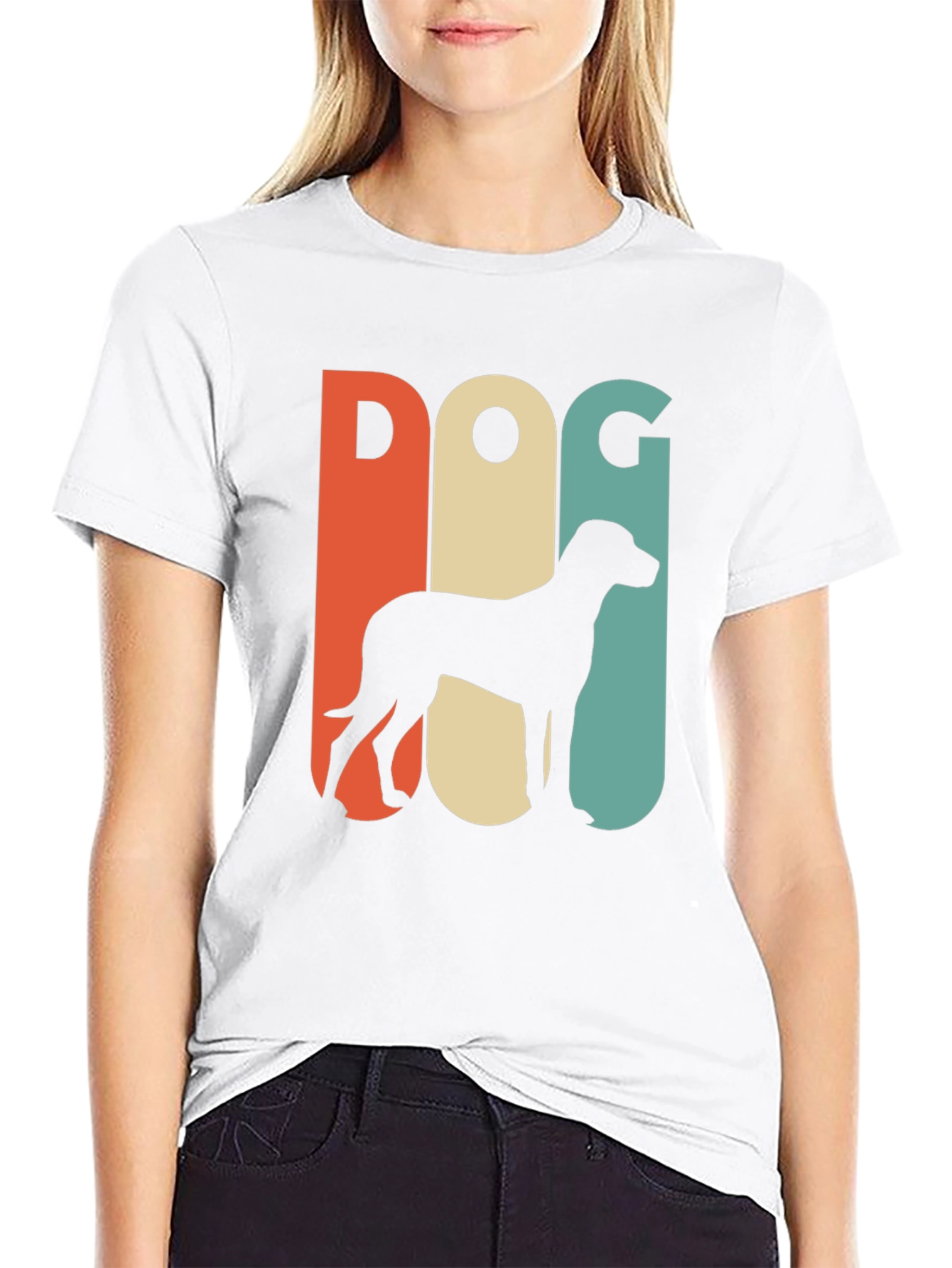 Retro Dog Silhouette Graphic Tee