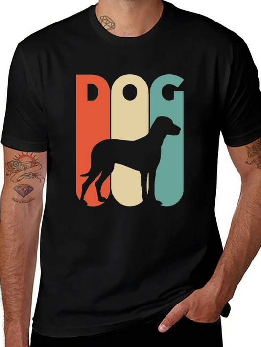 Retro Dog Silhouette Graphic Tee