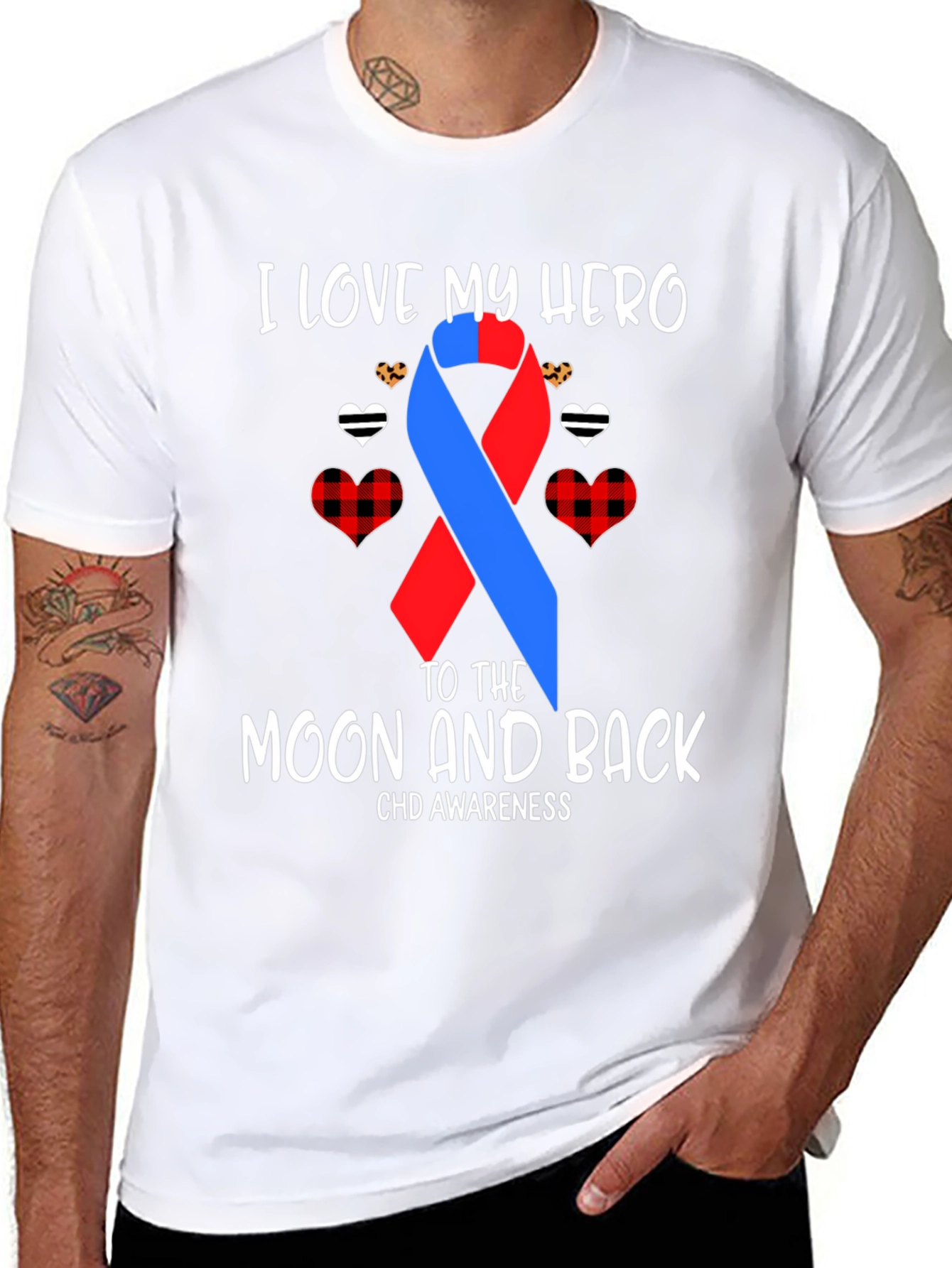I Love My Hero CHD Awareness T-Shirt