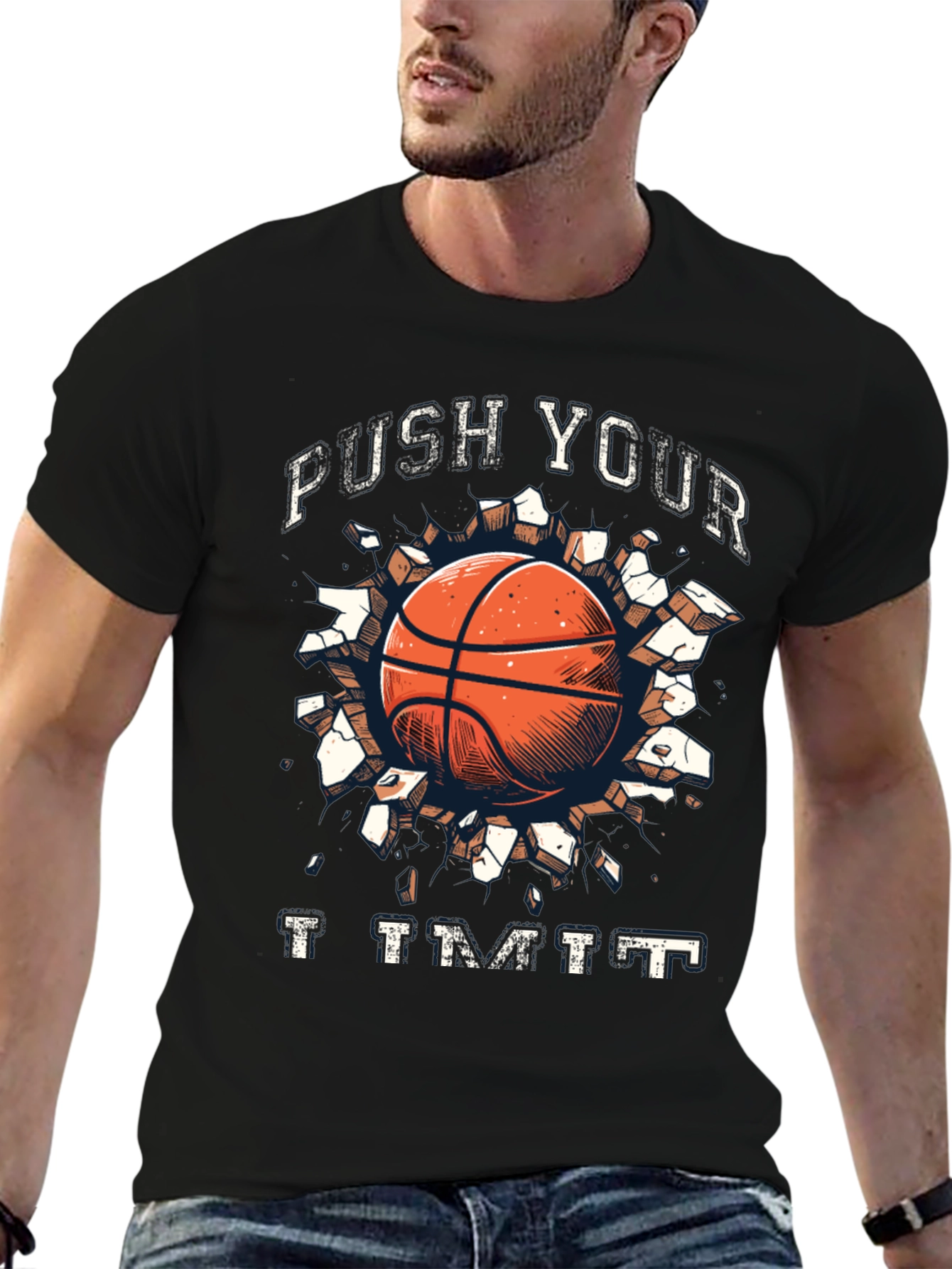 Push Your Limit Basketball Graphic Tee