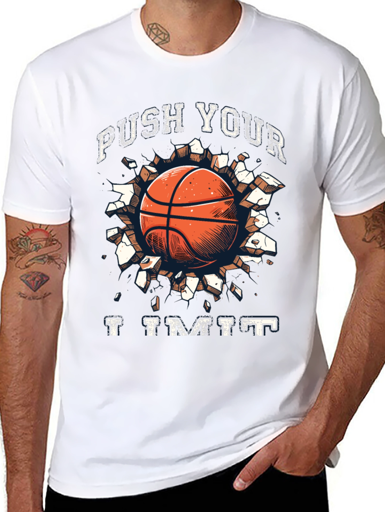 Push Your Limit Basketball Graphic Tee