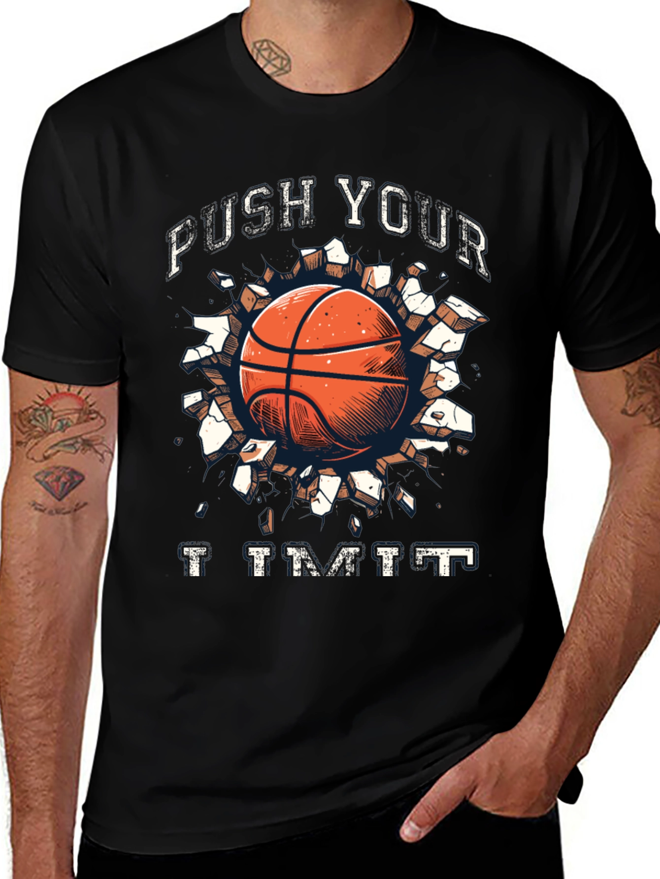 Push Your Limit Basketball Graphic Tee