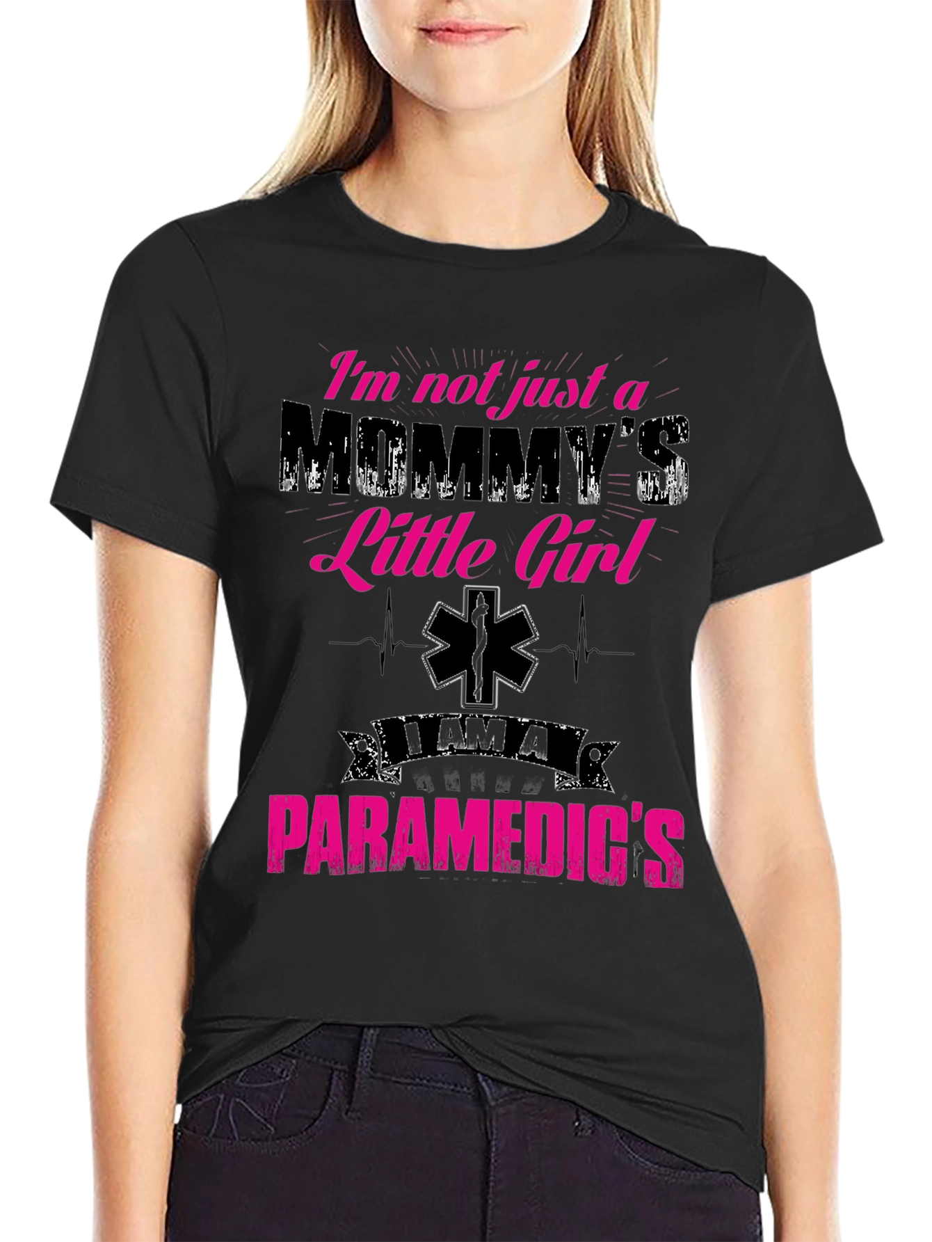 Mommys Little Girl Paramedic T-Shirt
