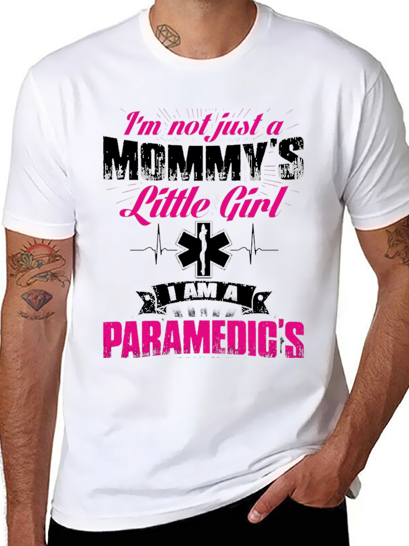 Mommys Little Girl Paramedic T-Shirt