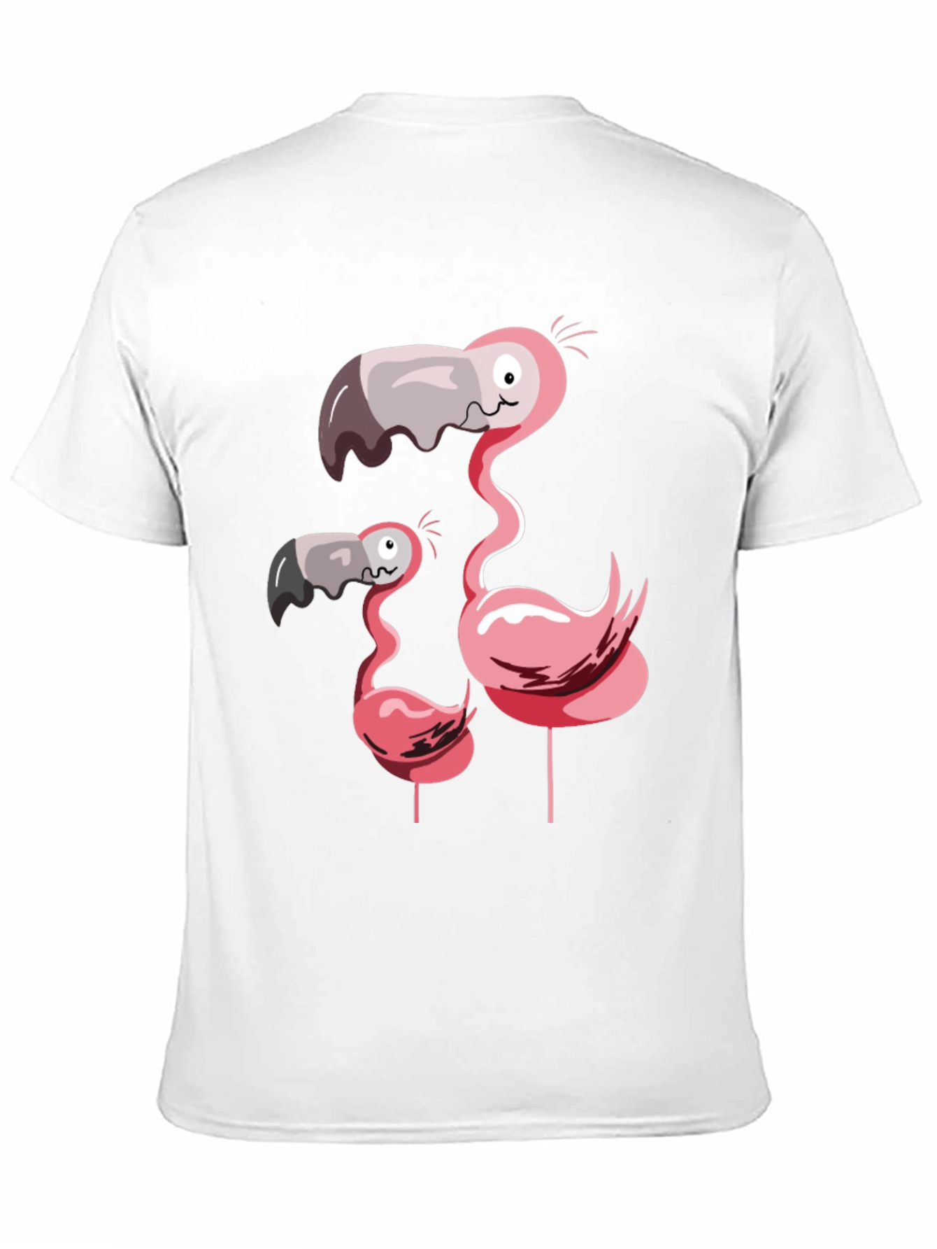 Funny Flamingo Family Graphic T-Shirt