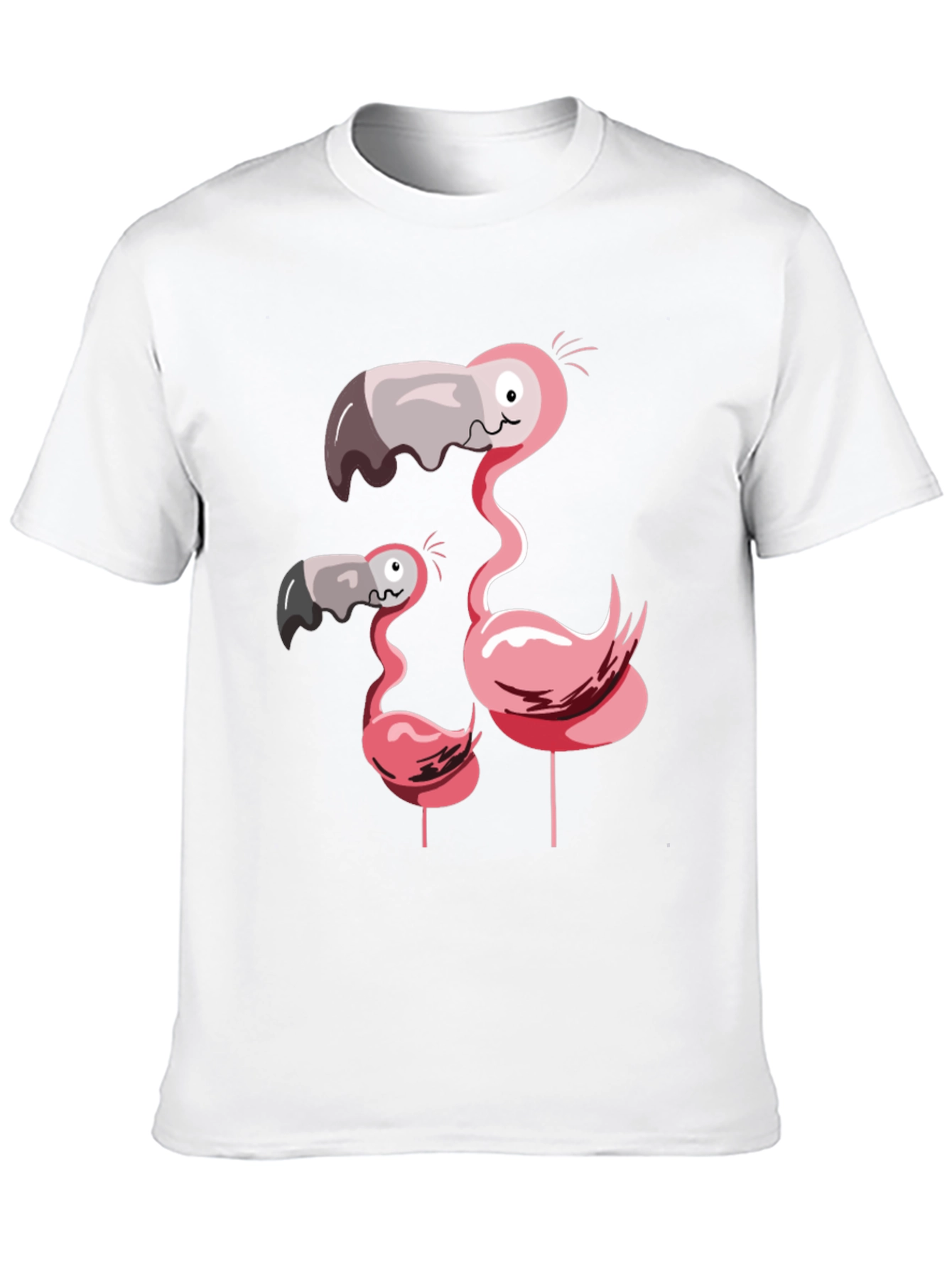 Funny Flamingo Family Graphic T-Shirt