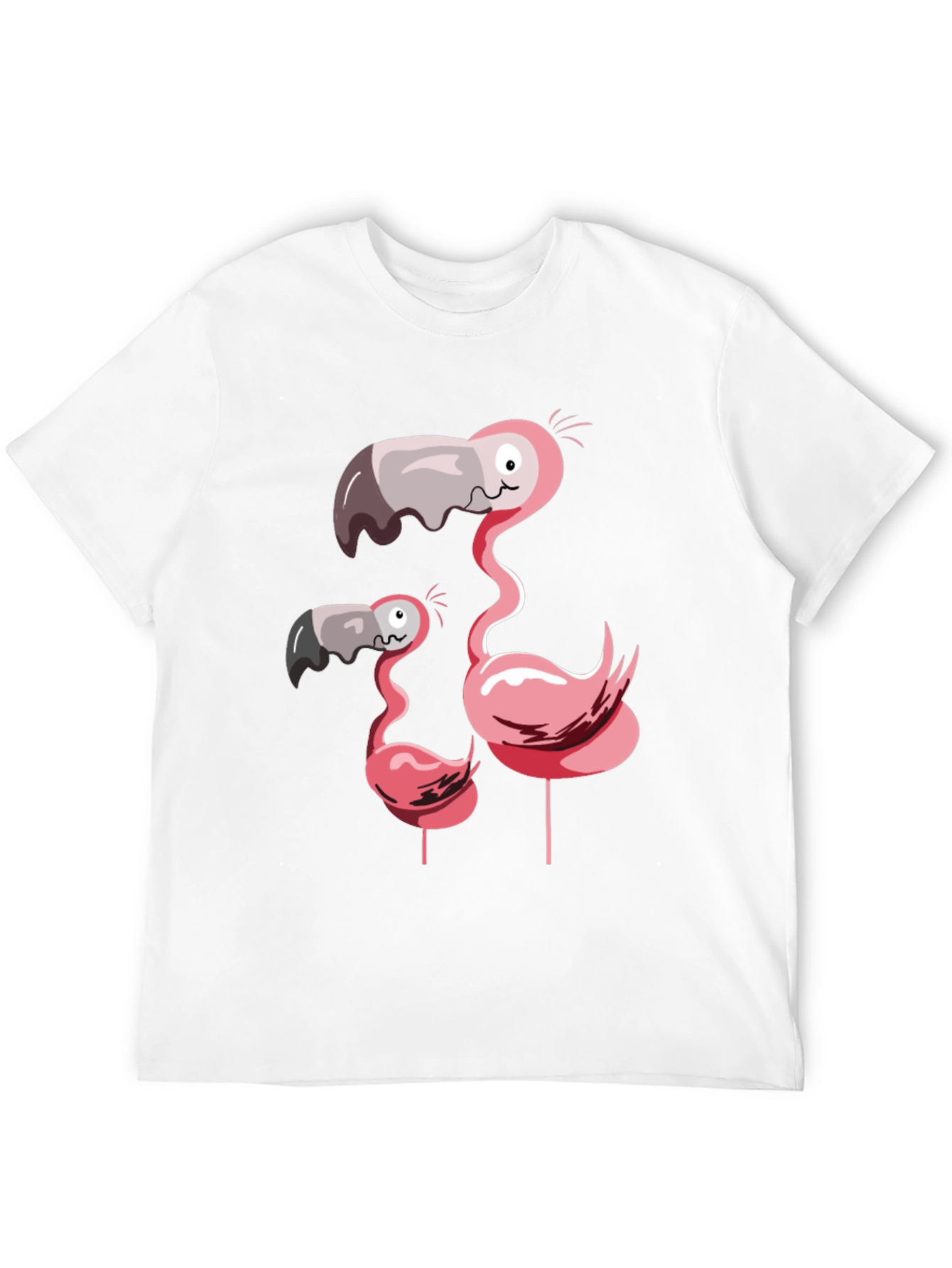 Funny Flamingo Family Graphic T-Shirt
