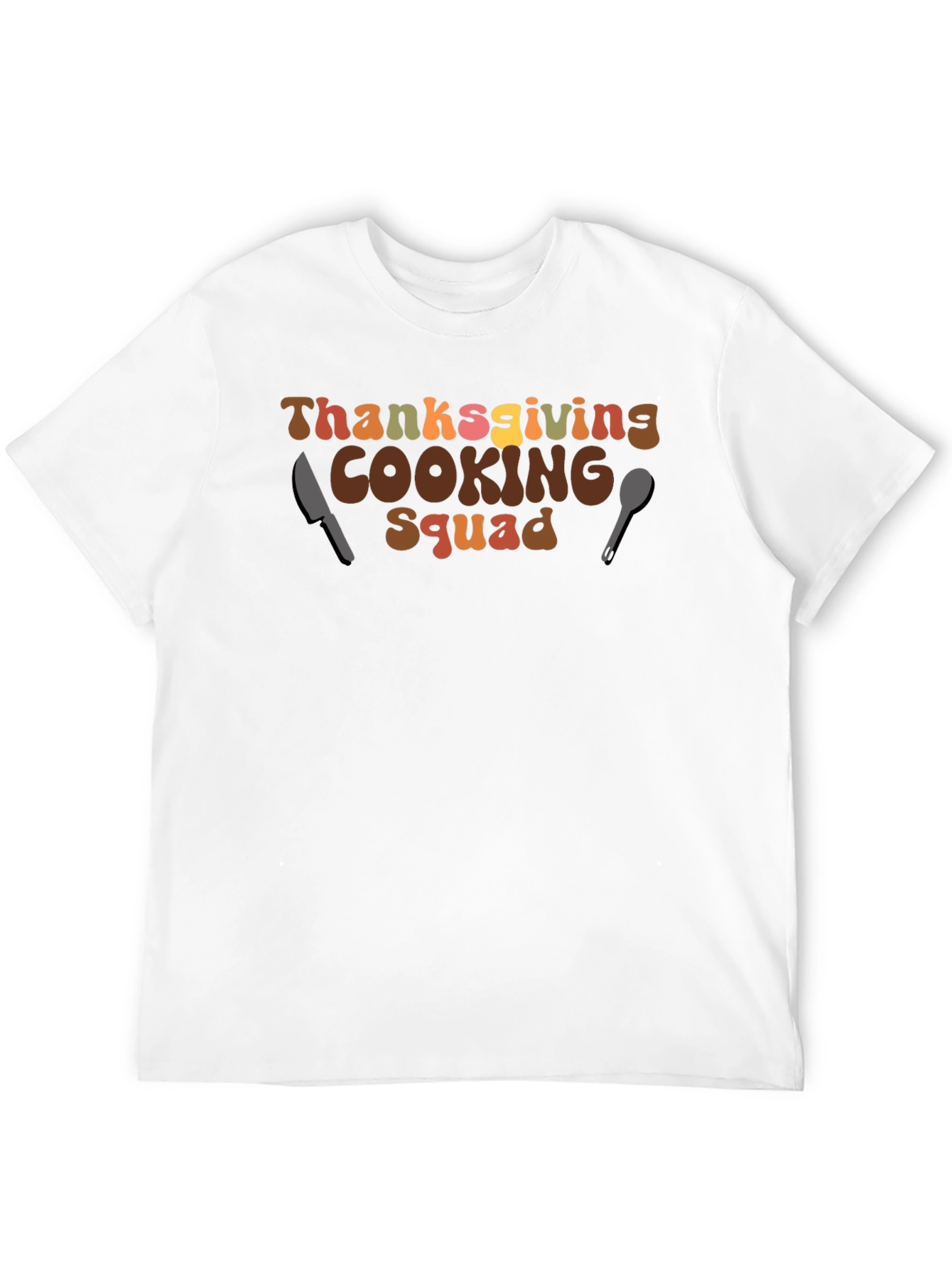 Thanksgiving Cooking Squad T-Shirt Retro Thanksgiving Tee