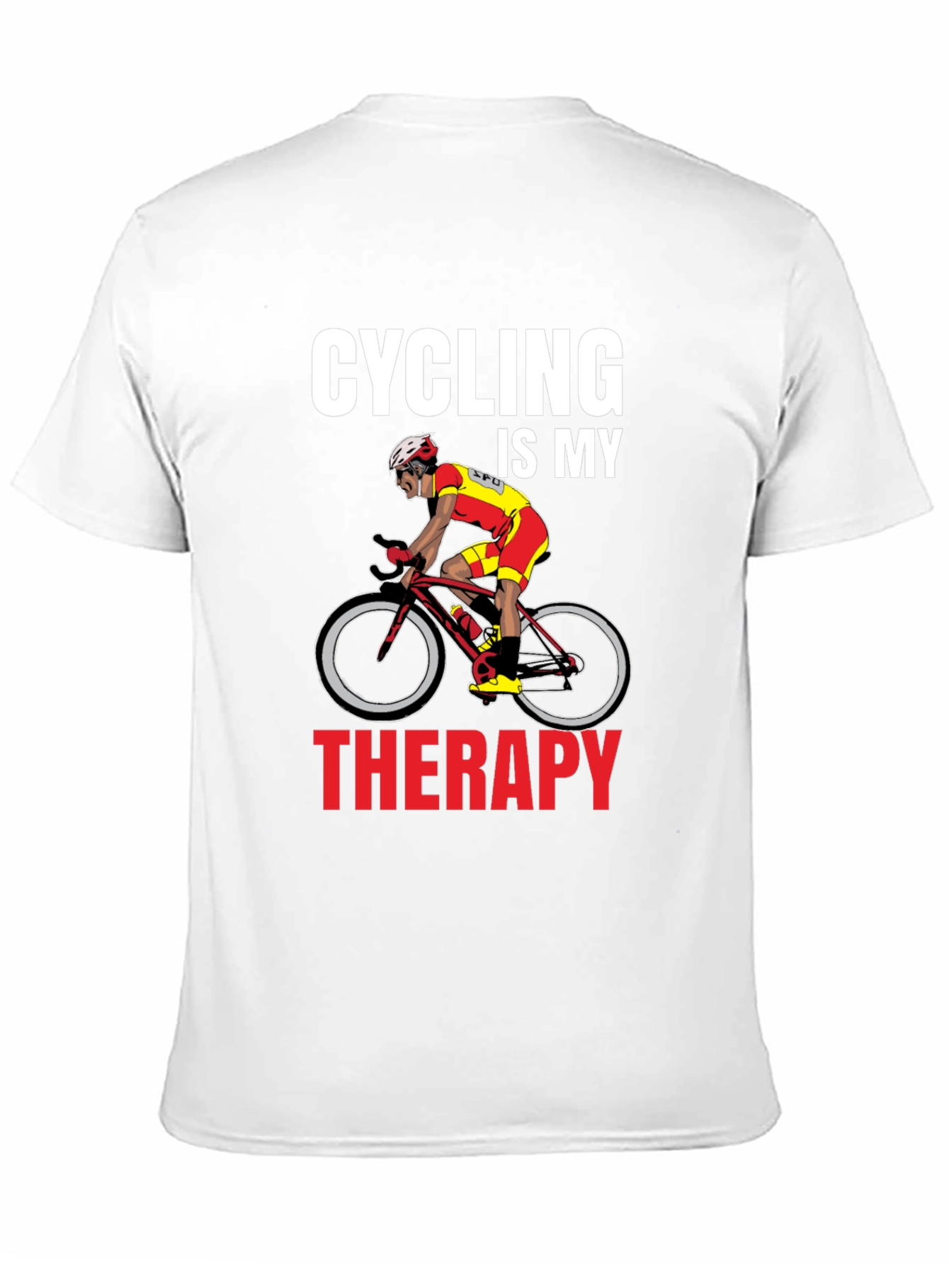 Cycling Is My Therapy Graphic T-Shirt