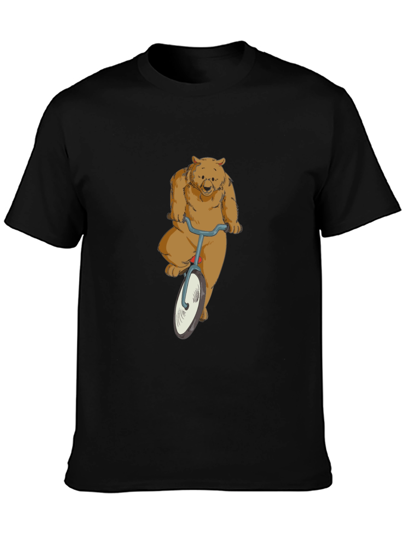 Bear on a Bike Graphic T-Shirt