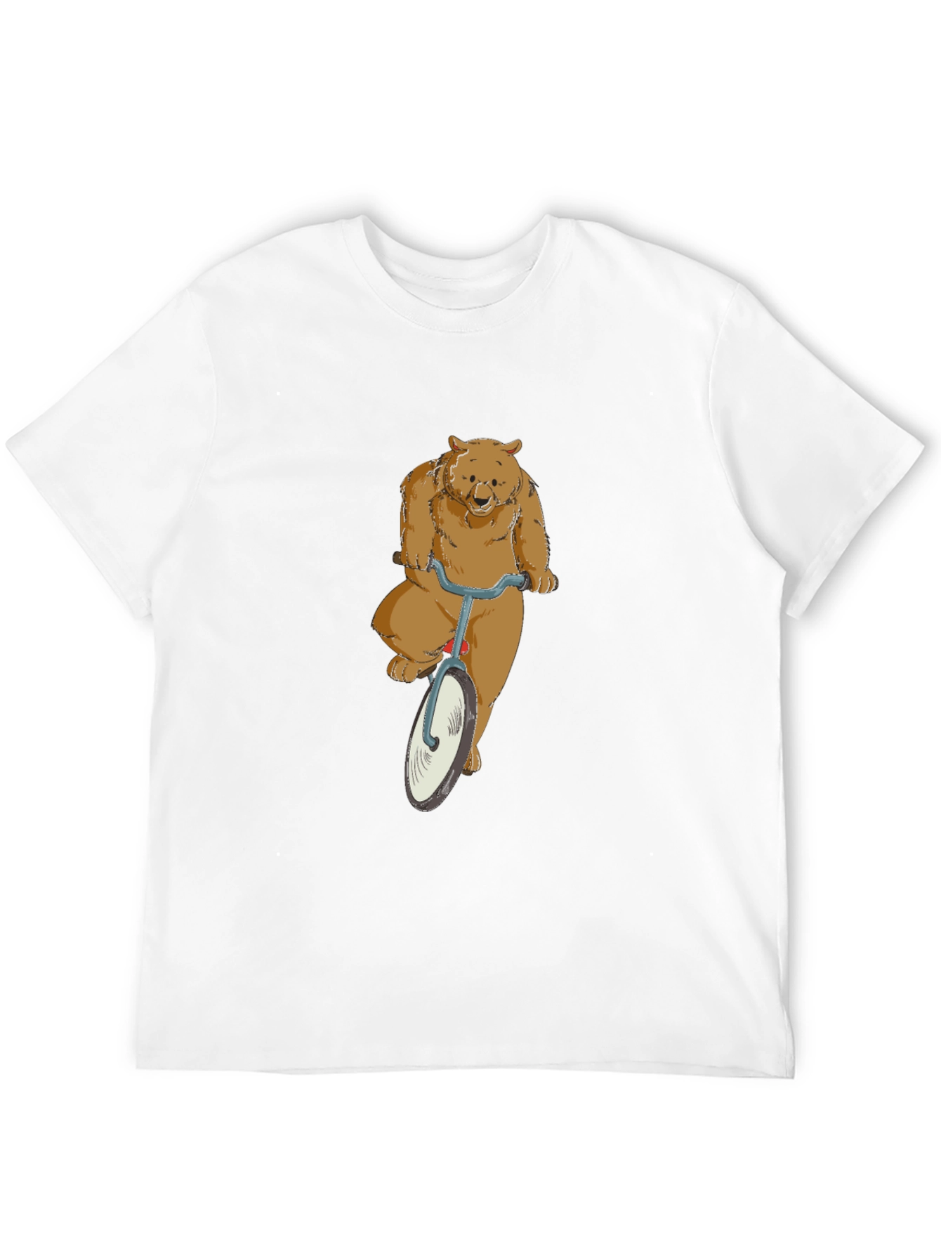 Bear on a Bike Graphic T-Shirt