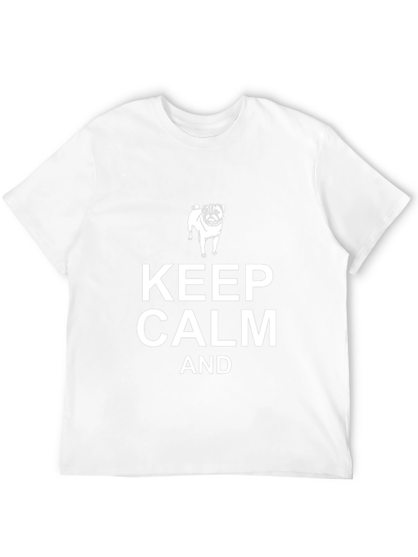 Keep Calm and Pug On Black T-Shirt