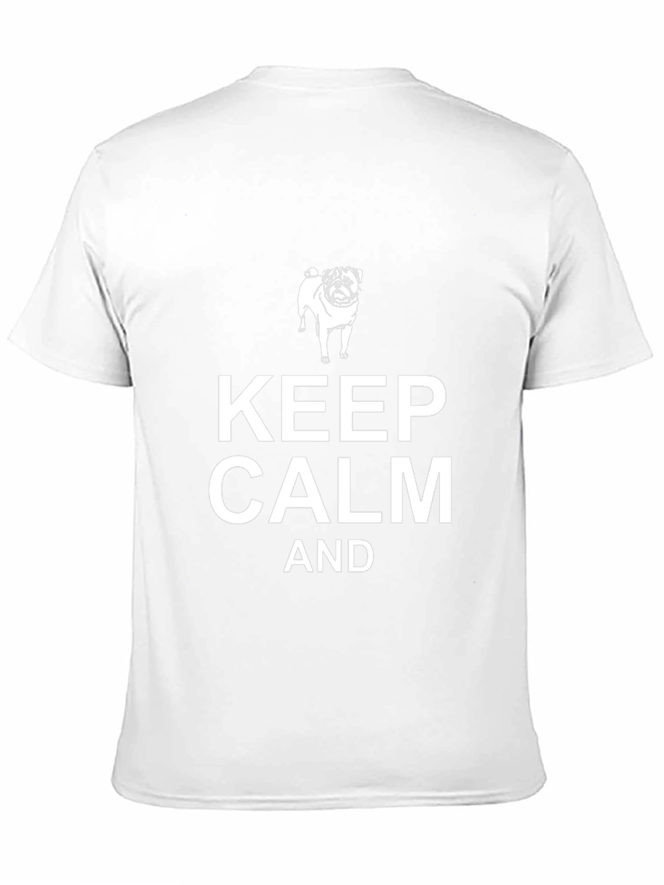 Keep Calm and Pug On Black T-Shirt