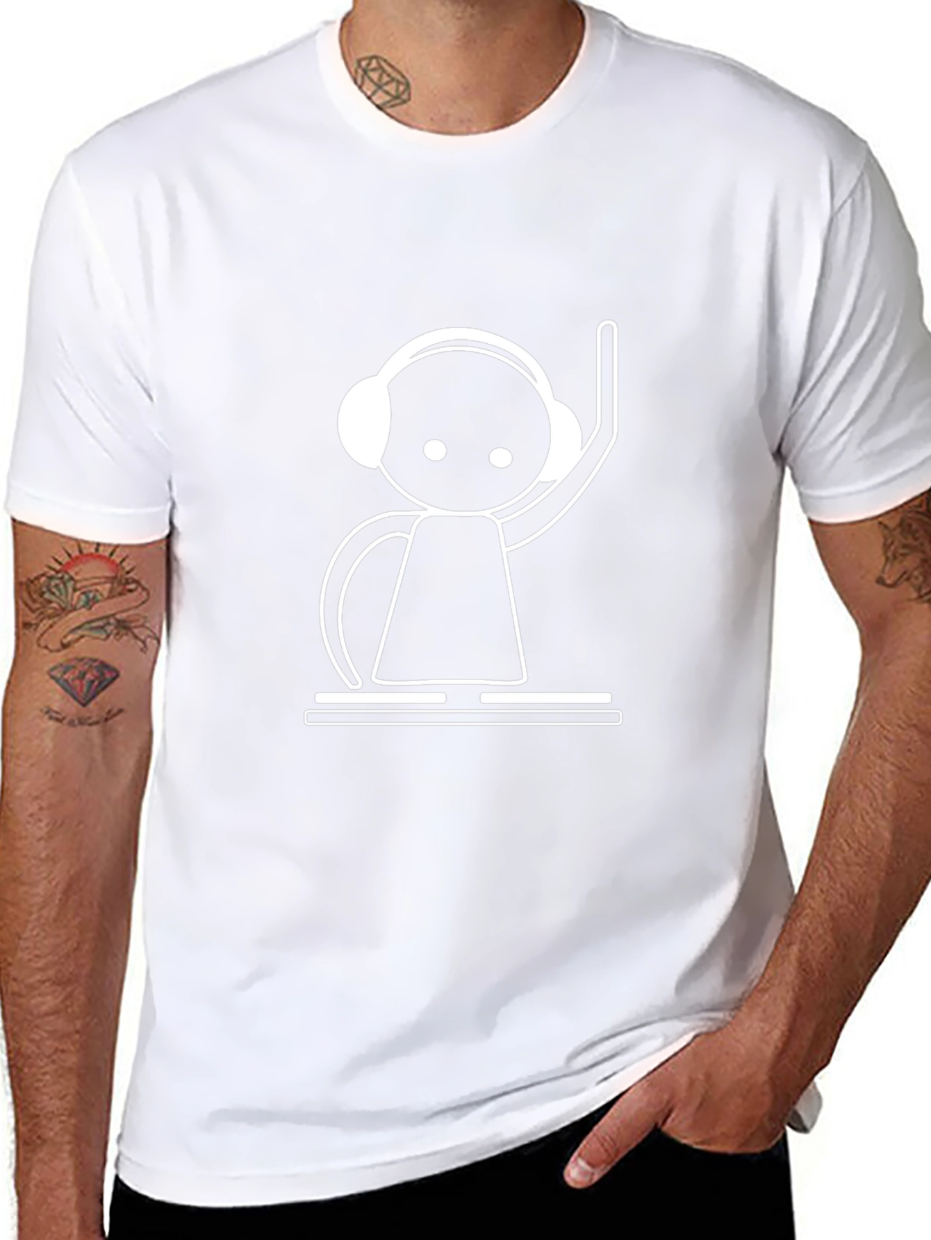DJ Graphic Black T-Shirt