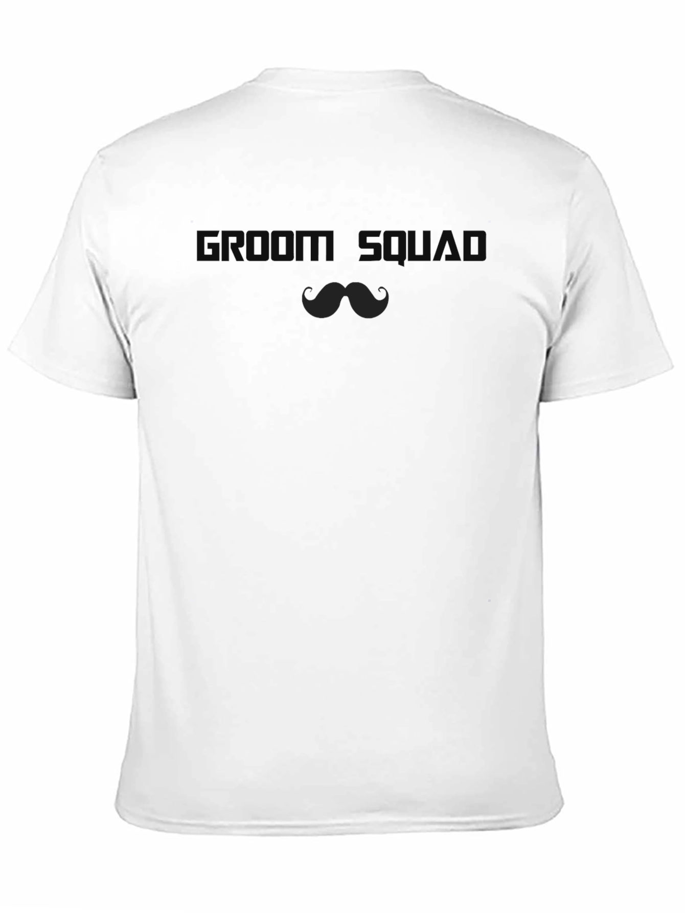 Groom Squad Crew Neck Graphic Tee - Black