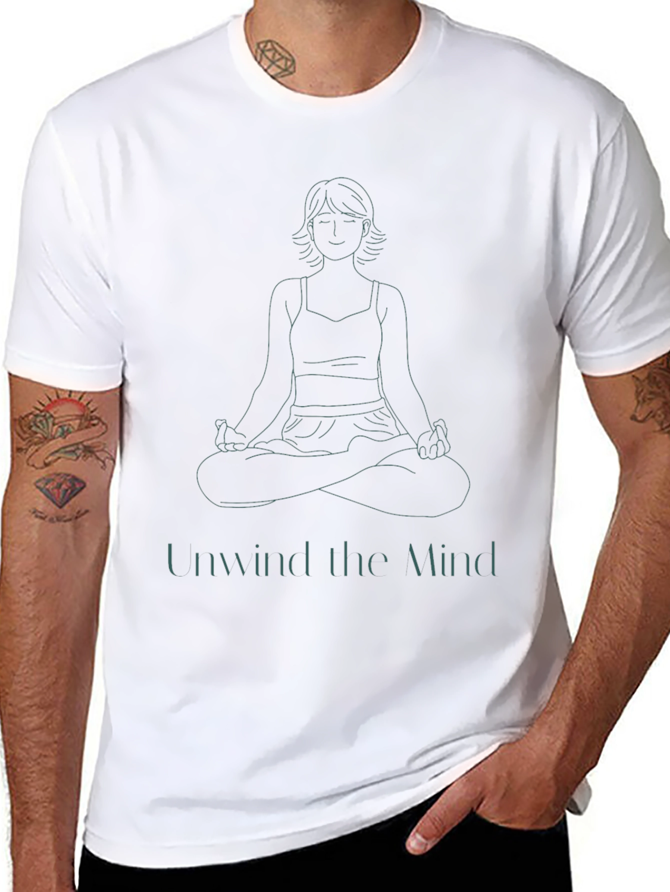 Unwind the Mind Yoga Tee - Relaxed Fit