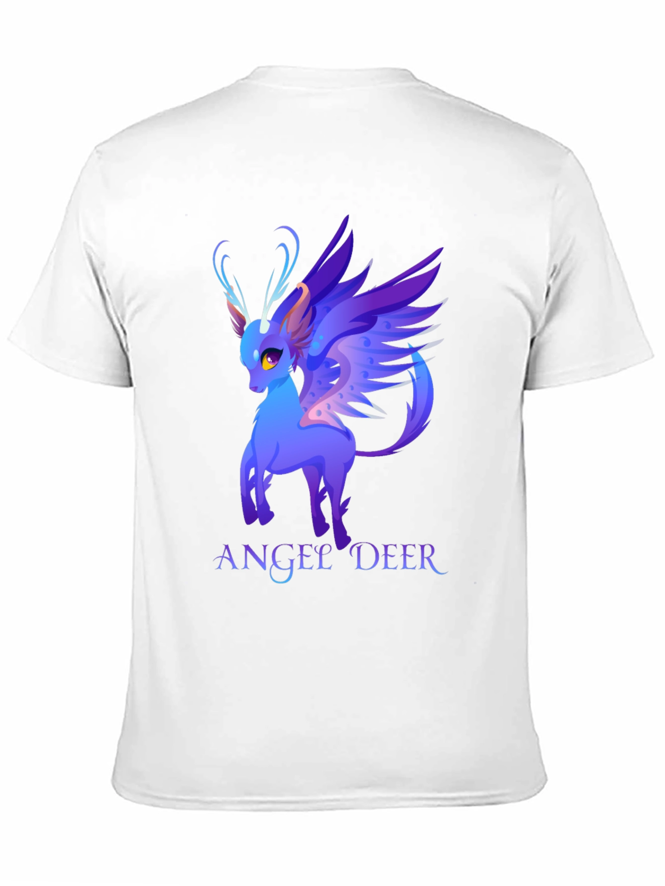 Angel Deer Graphic Tee - Fantasy Animal Shirt