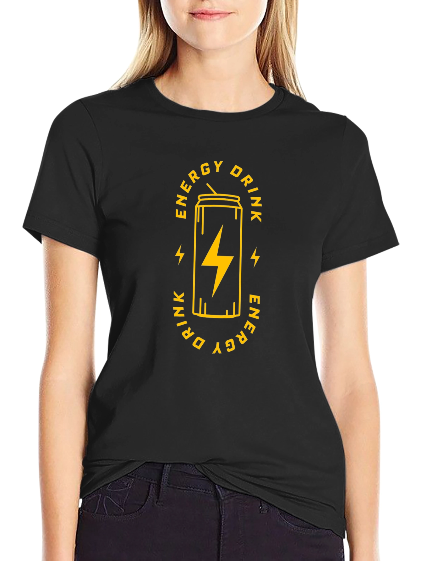 Energy Drink T-Shirt - Stylish Black Tee