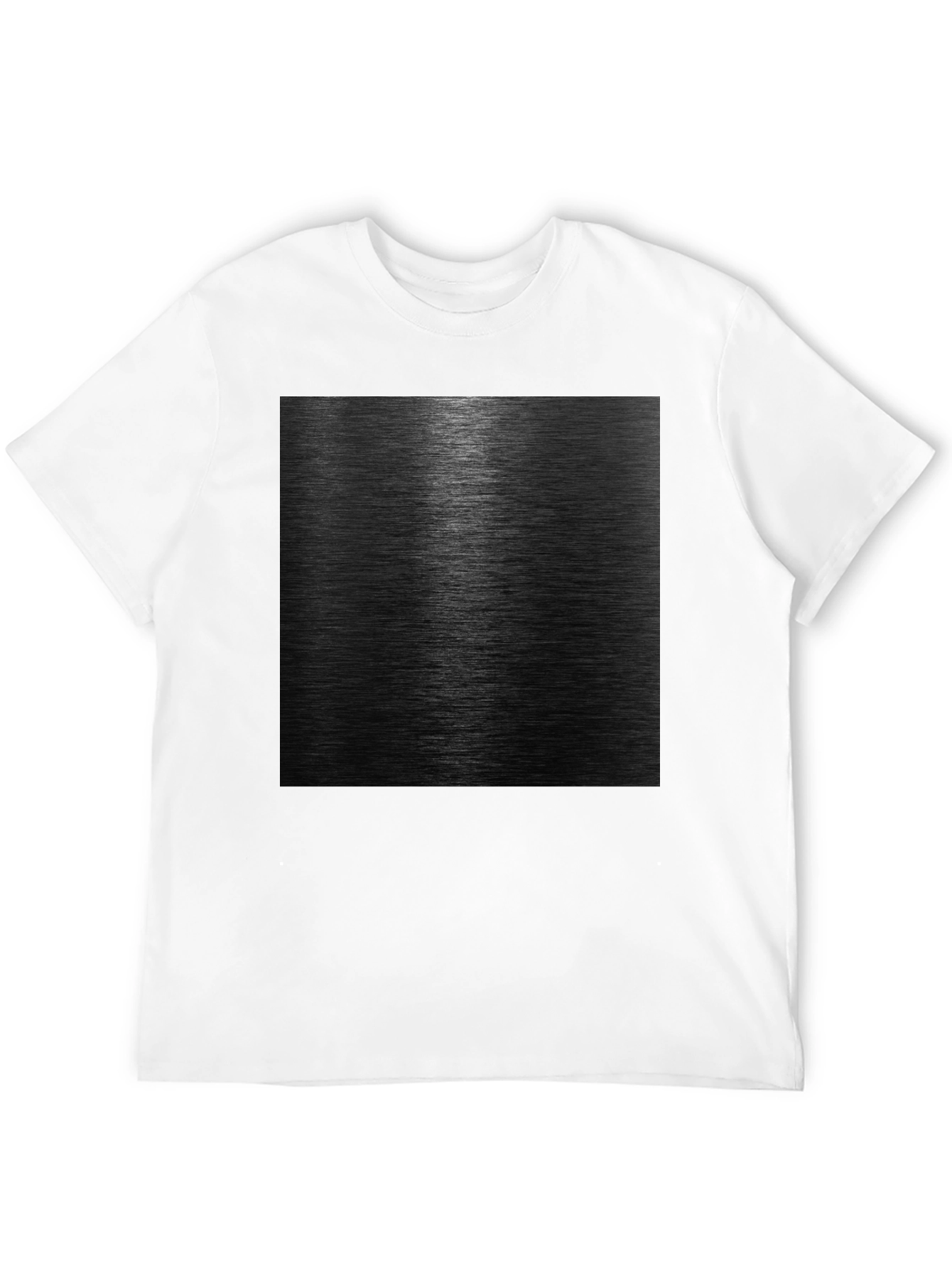 Sleek Black Metal Texture Graphic Tee