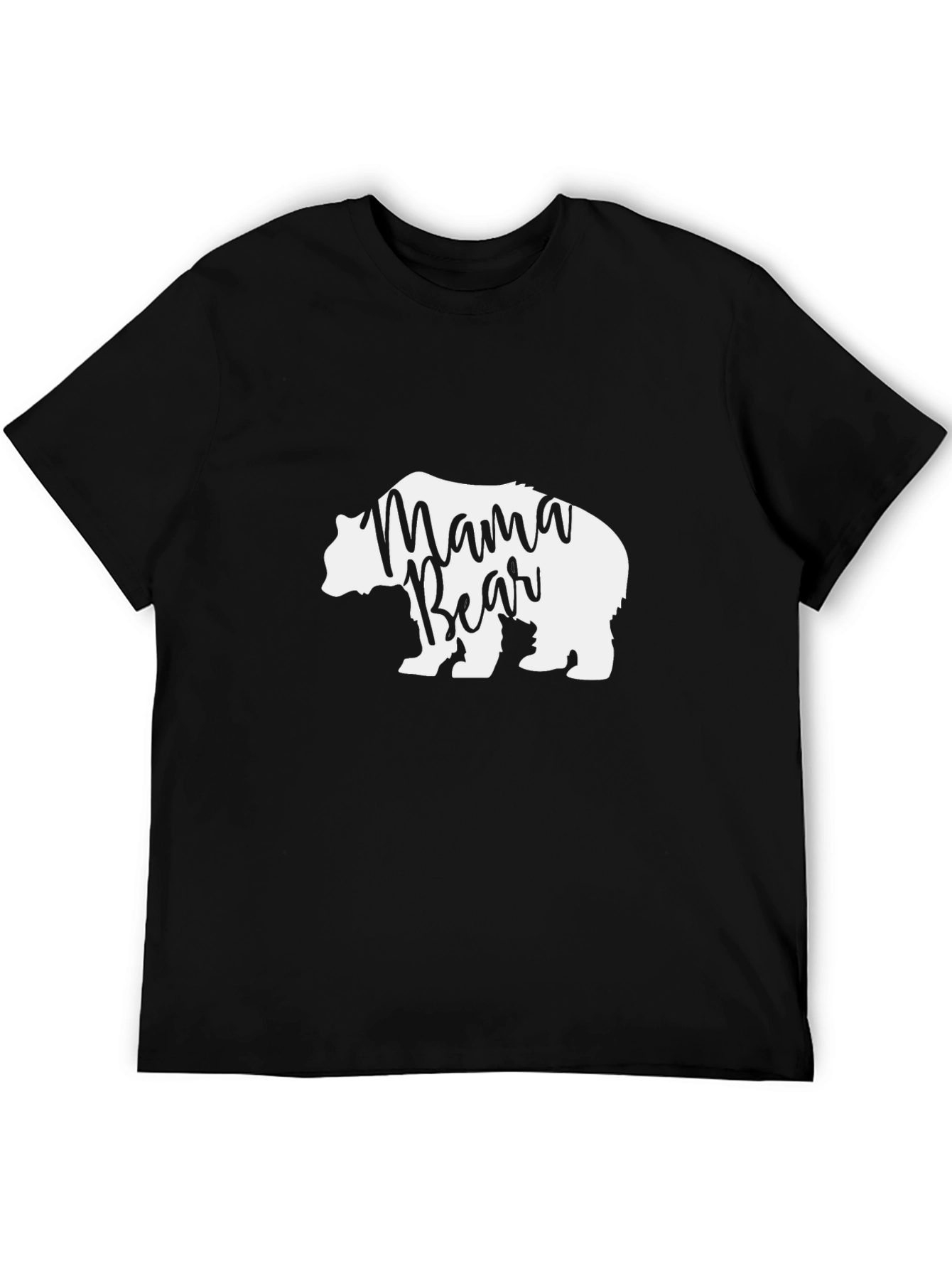 Mama Bear Graphic Tee - Black Unisex T-Shirt