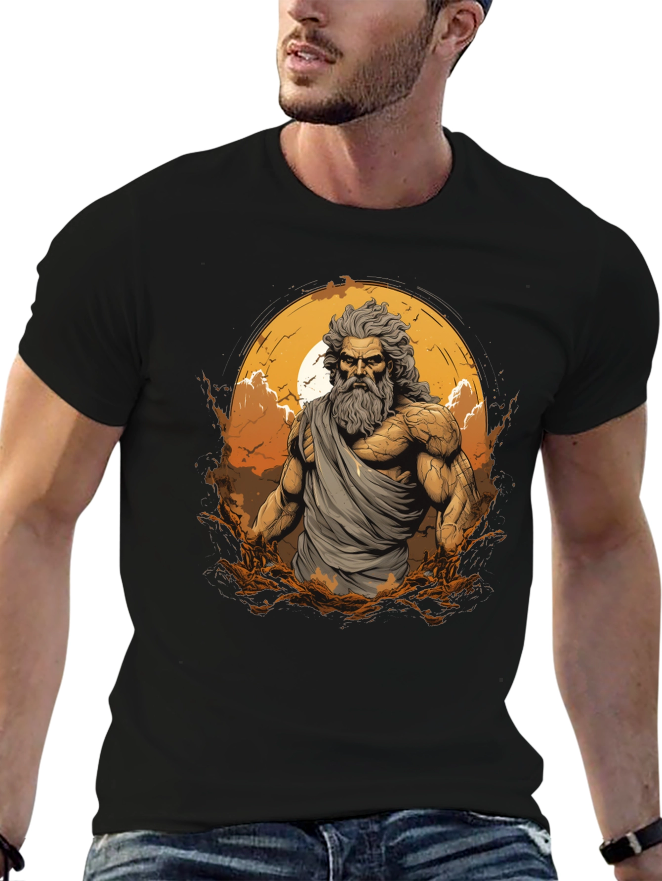 Zeus Graphic T-Shirt - Mythical God Tee
