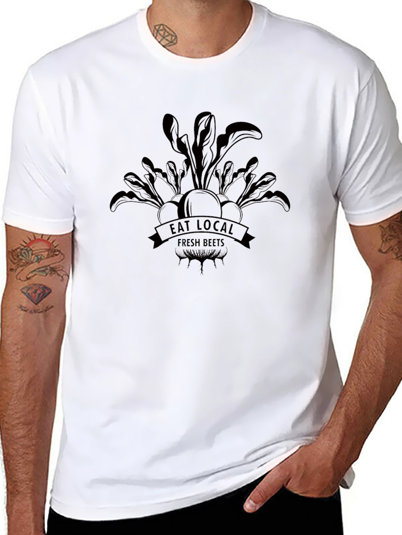 Eat Local Fresh Beets Graphic T-Shirt