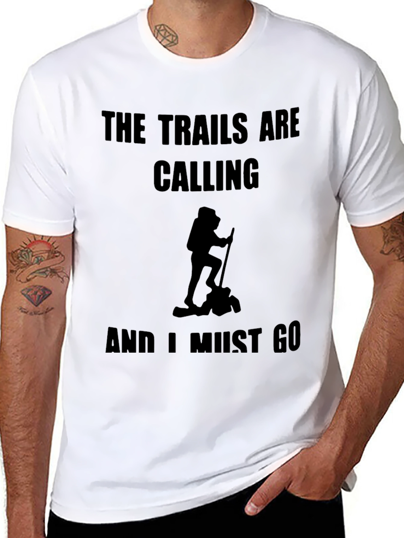 The Trails are Calling Black T-Shirt