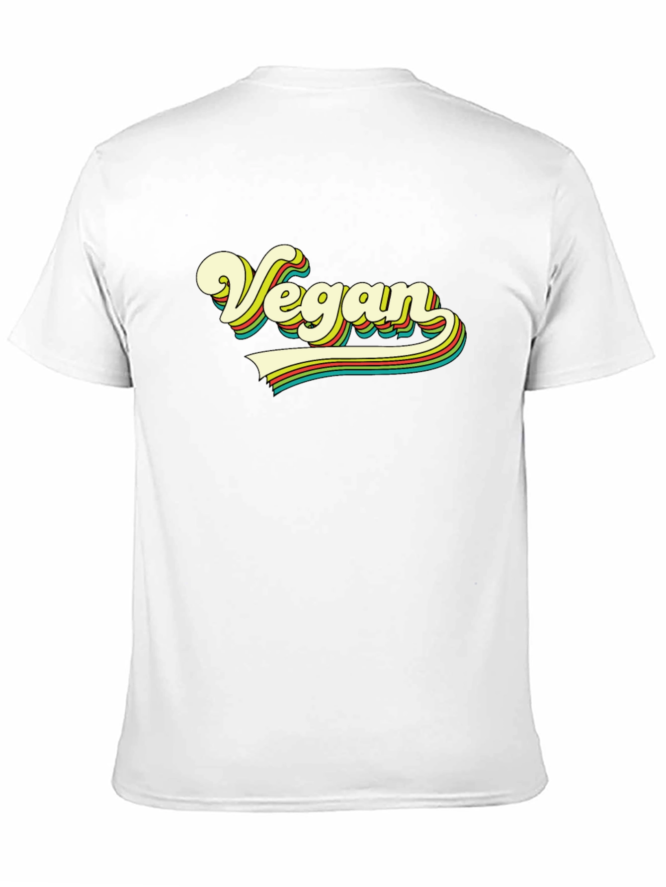 Retro Vegan T-Shirt - Black Tee