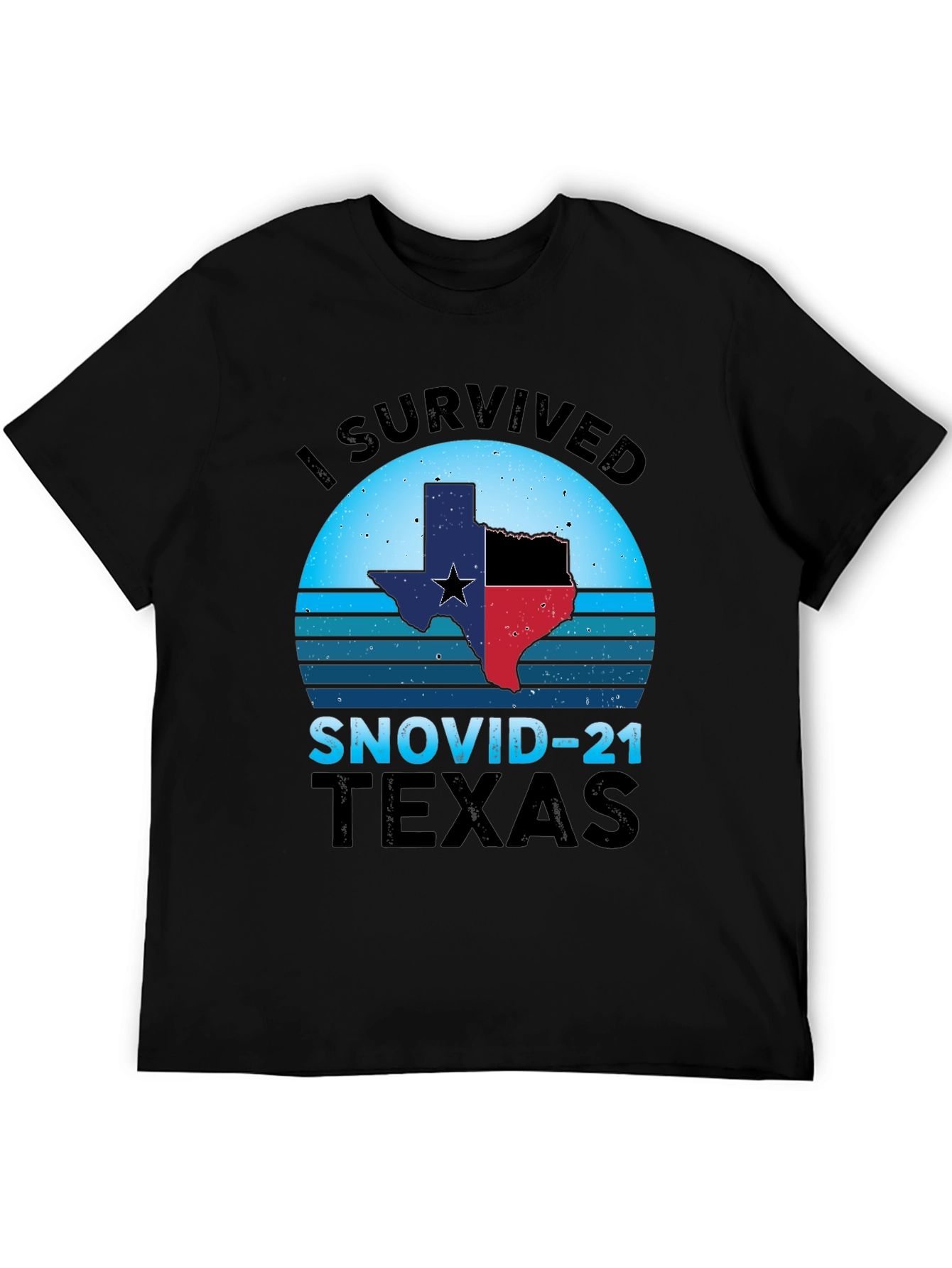 I Survived SNOVID-21 Texas Graphic Tee