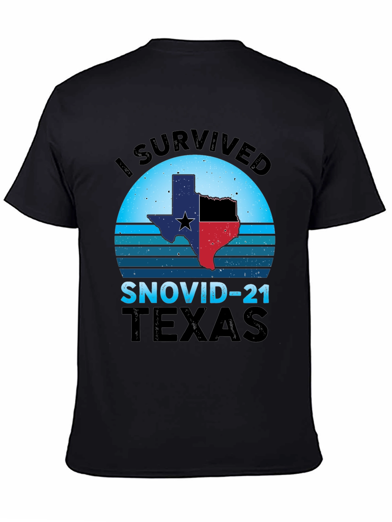 I Survived SNOVID-21 Texas Graphic Tee