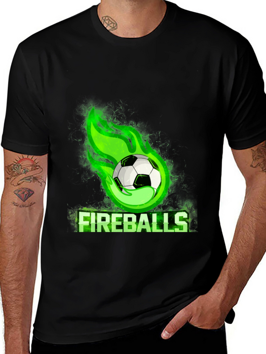 Fireballs Soccer Graphic T-Shirt