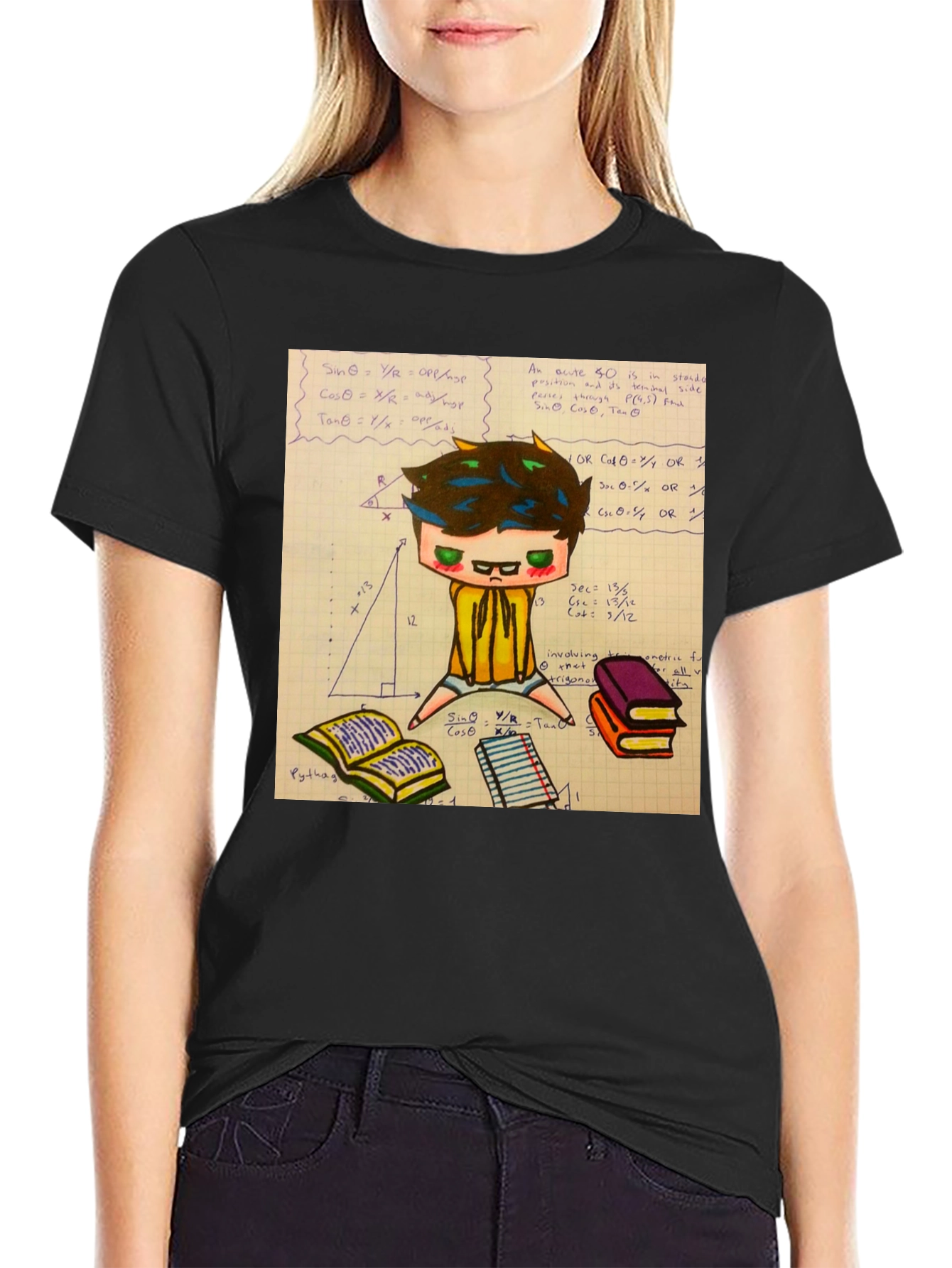 Math Geek Graphic Tee - Black