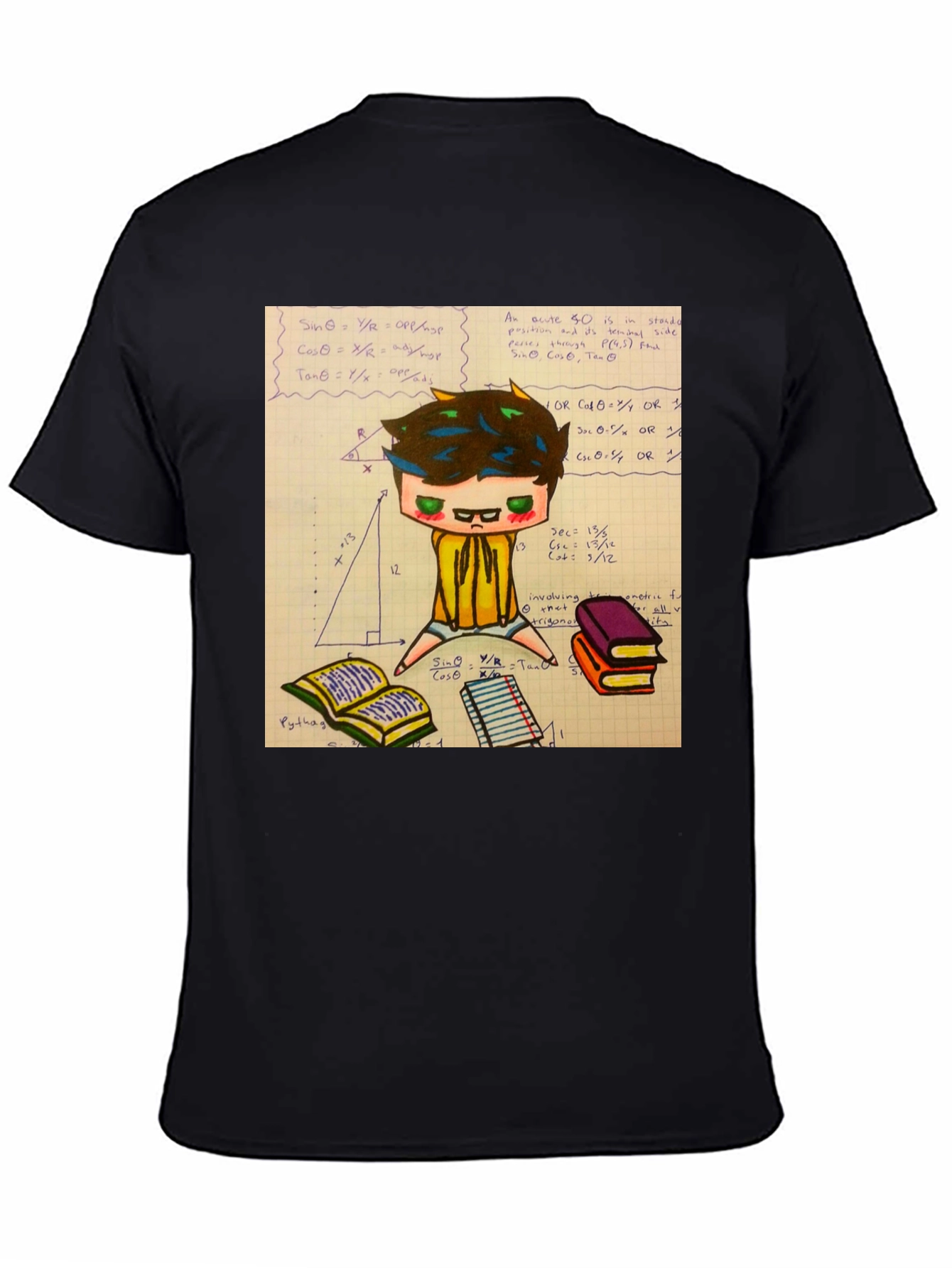 Math Geek Graphic Tee - Black