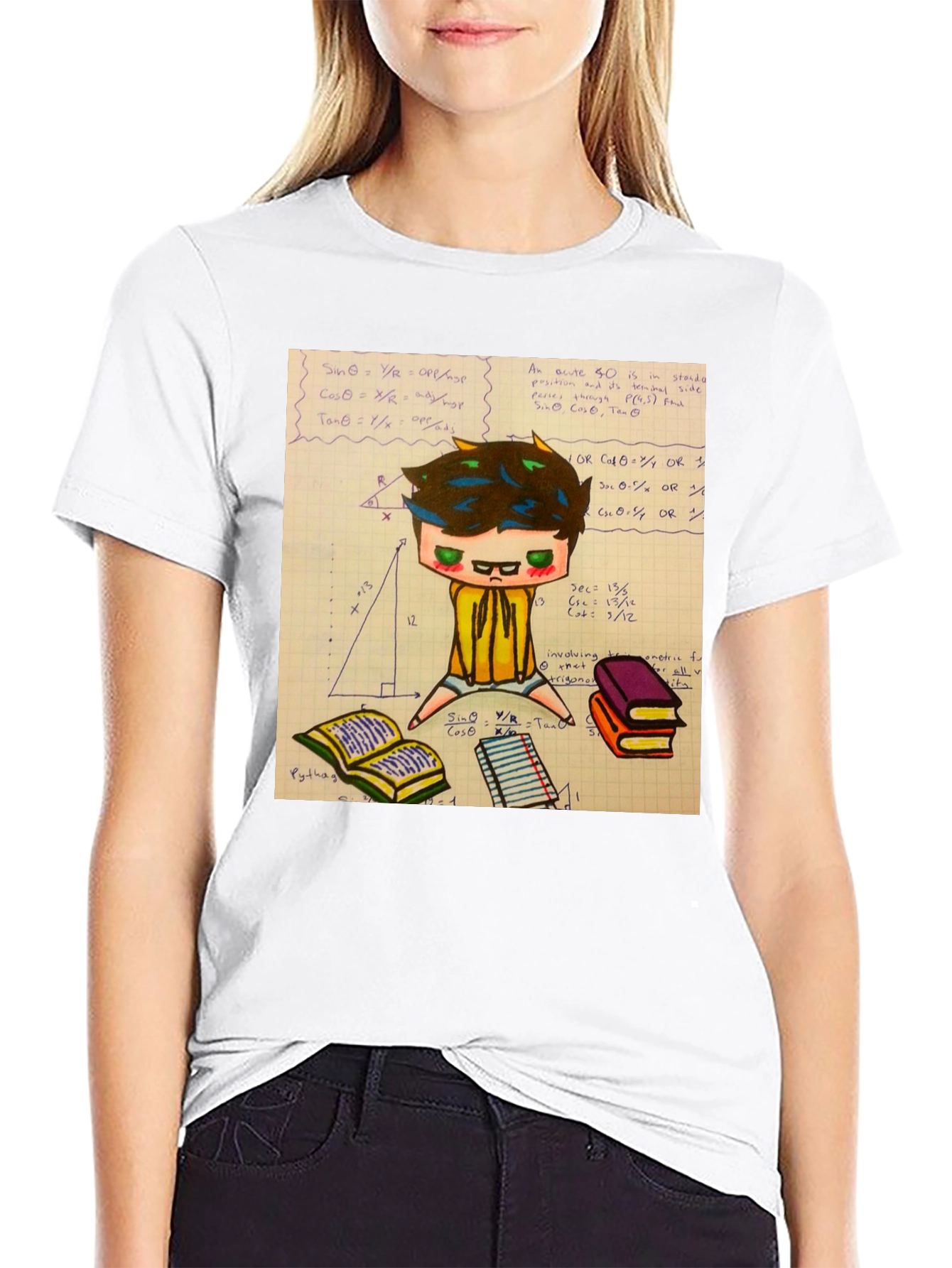Math Geek Graphic Tee - Black