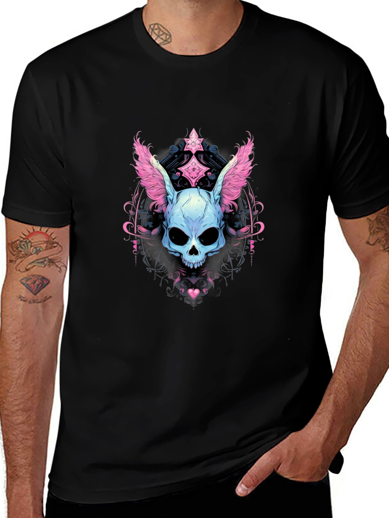 Skull Bunny Graphic Tee - Unique Design