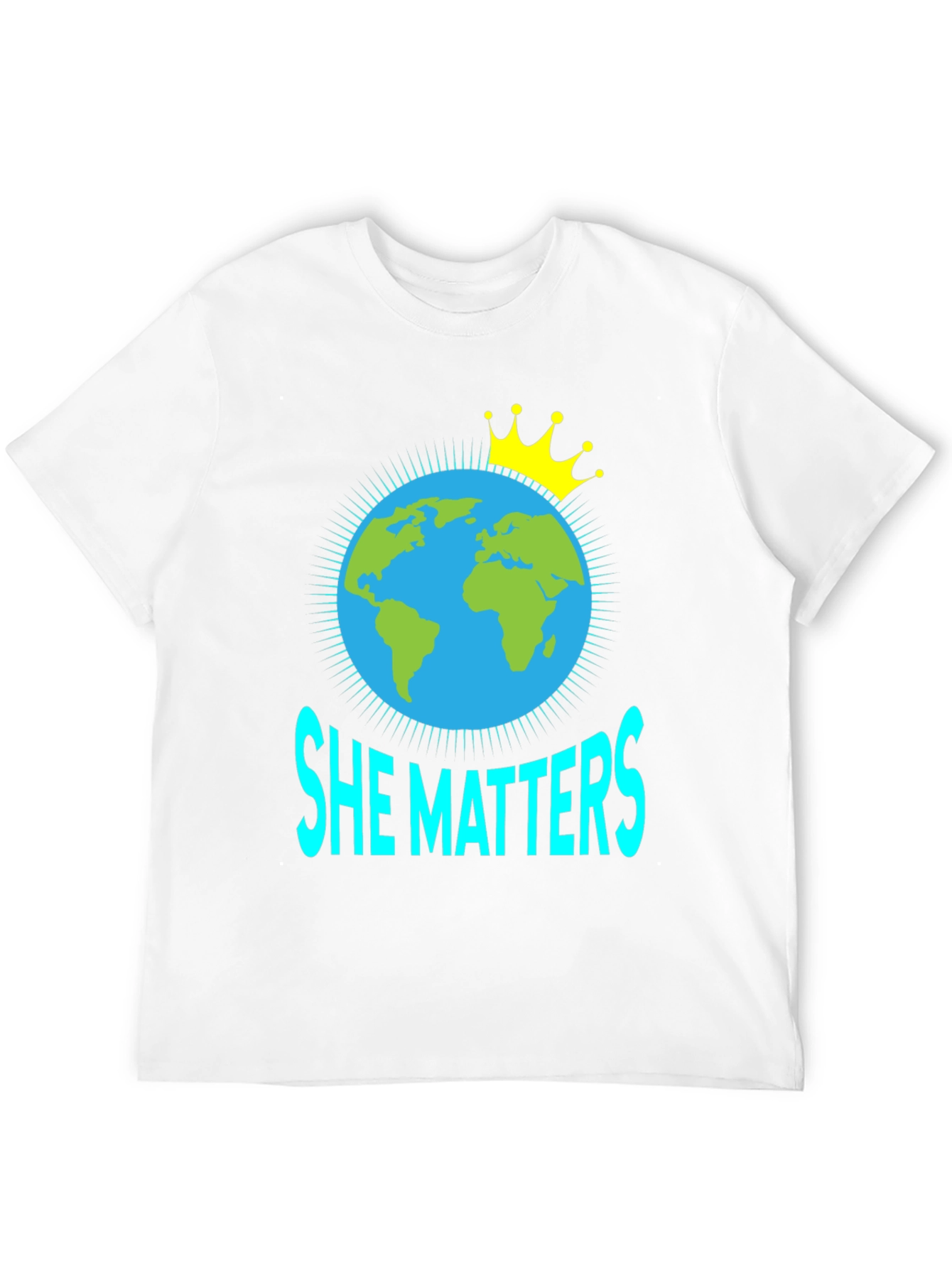 She Matters Earth Graphic T-Shirt